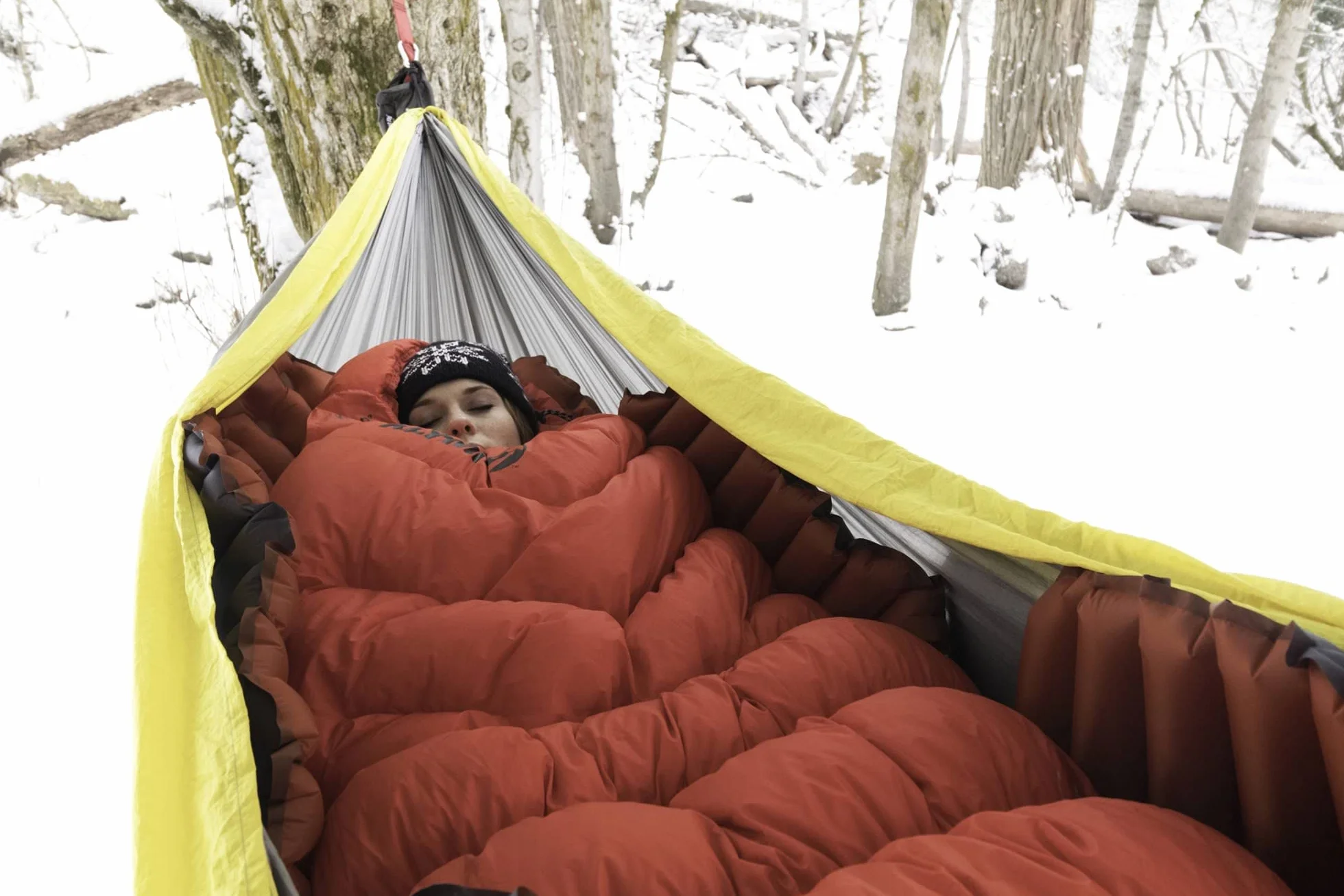 KLYMIT Hamak V podkładka do spania, nadmuchiwany hamak komfortowy, para z hamakiem Klymit Traverse, najlepszy sprzęt do hamaka kempingowego
