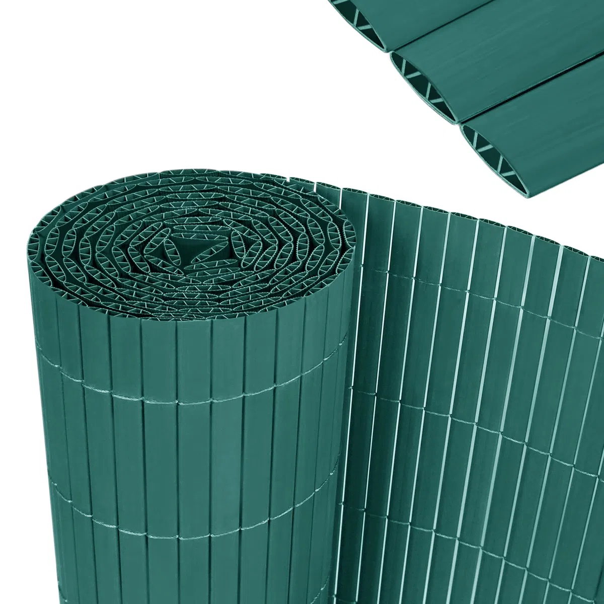 YRHome Mata maskująca z PCW, 180 x 800 cm, stabilna, ogrodzenie balkonowe, ochrona przed wzrokiem, z opaskami kablowymi, ochrona przed wiatrem, odporna na działanie warunków atmosferycznych i promieni UV, na balkon, do ogrodu, na taras, zielona