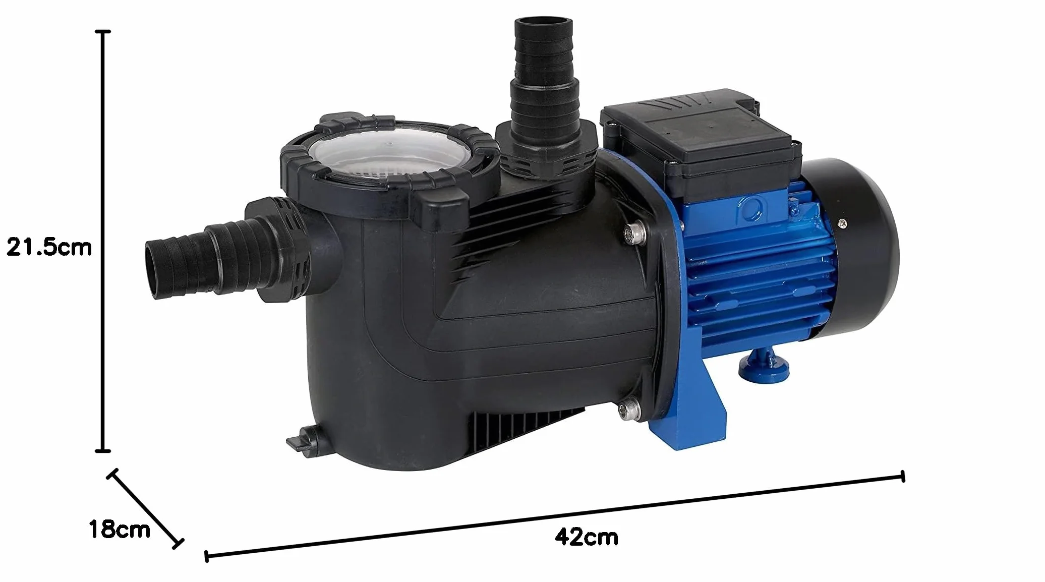 T.I.P. Pompa basenowa - Pompa filtrująca - Pompa obiegowa z przedfiltrem (40 m³, 13000 l/h, timer, wys. 12 m, 1,2 bar, 600 W) SPP 600 FT 30444