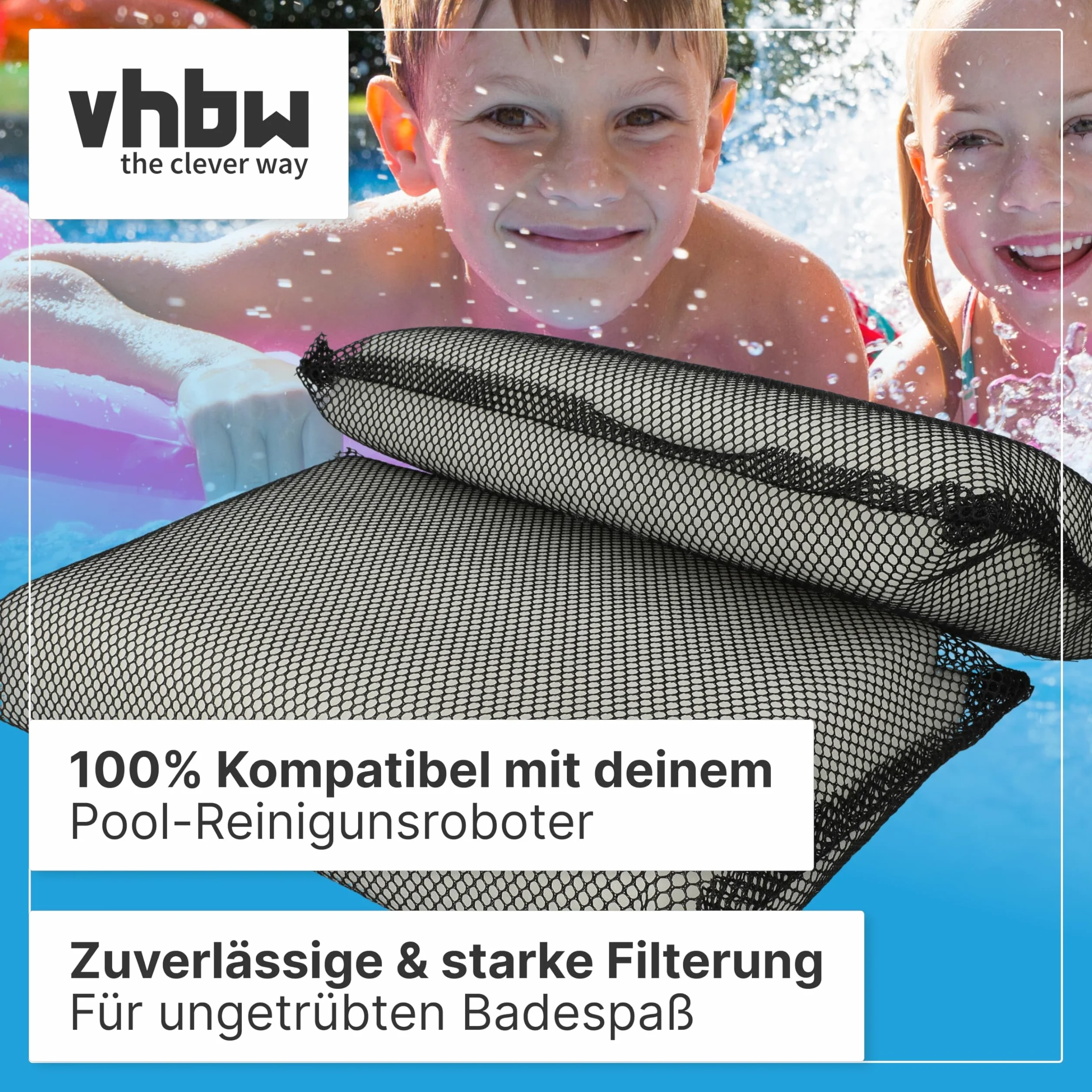 vhbw 2 x podkładka filtrująca kompatybilna z Zodiac Tornax OT2100, OT3200, OT3240 odkurzacz basenowy, robot basenowy – filtr dokładny, 25 x 16 x 4 cm