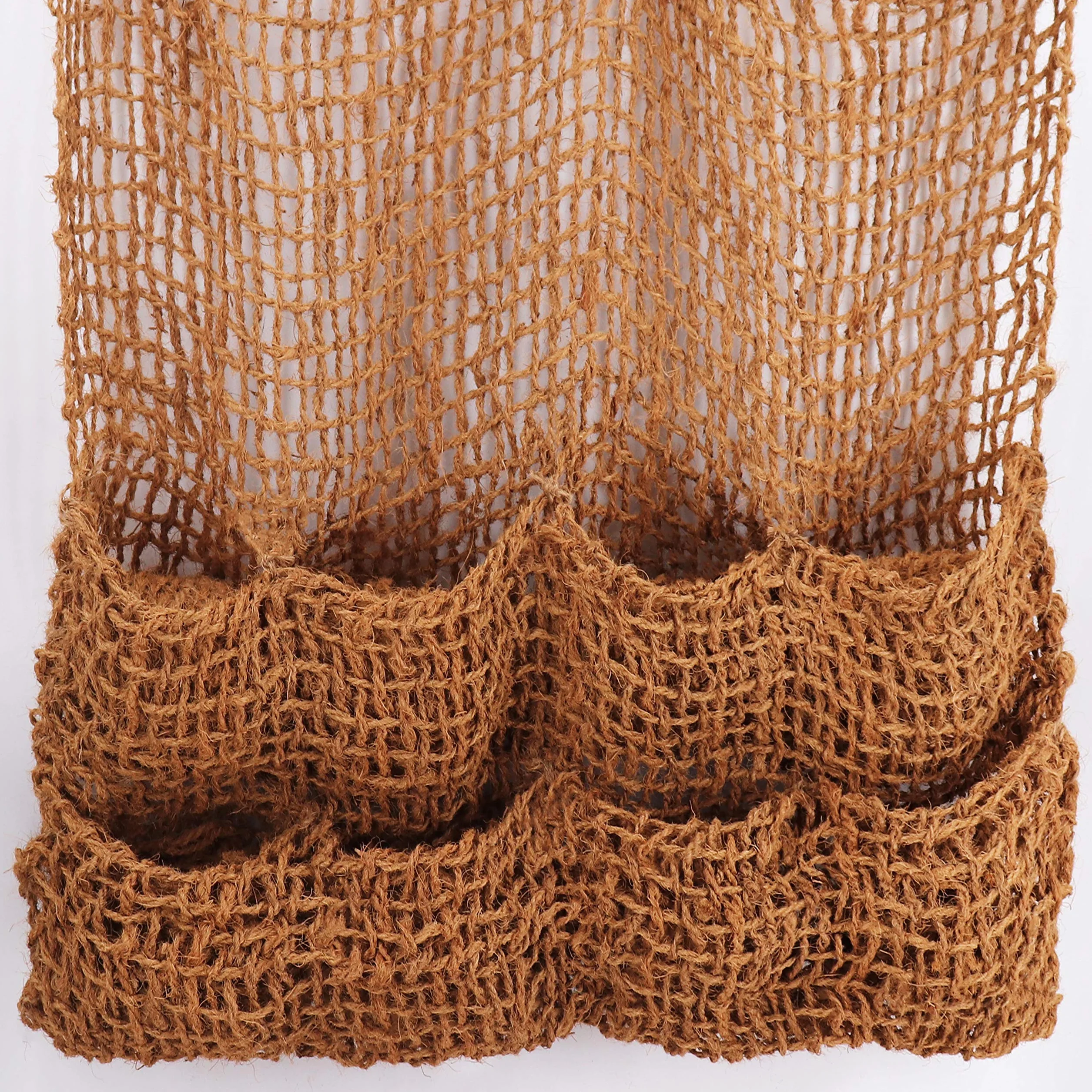 Aquagart 3 kokosowe torby na rośliny, mata kokosowa, do stawu, na brzeg, torba na skarpanie, do stawu, 100 x 100 cm, z 8 kieszeniami na staw, 700 g, włókna naturalne, akcesoria do sadzenia stawu