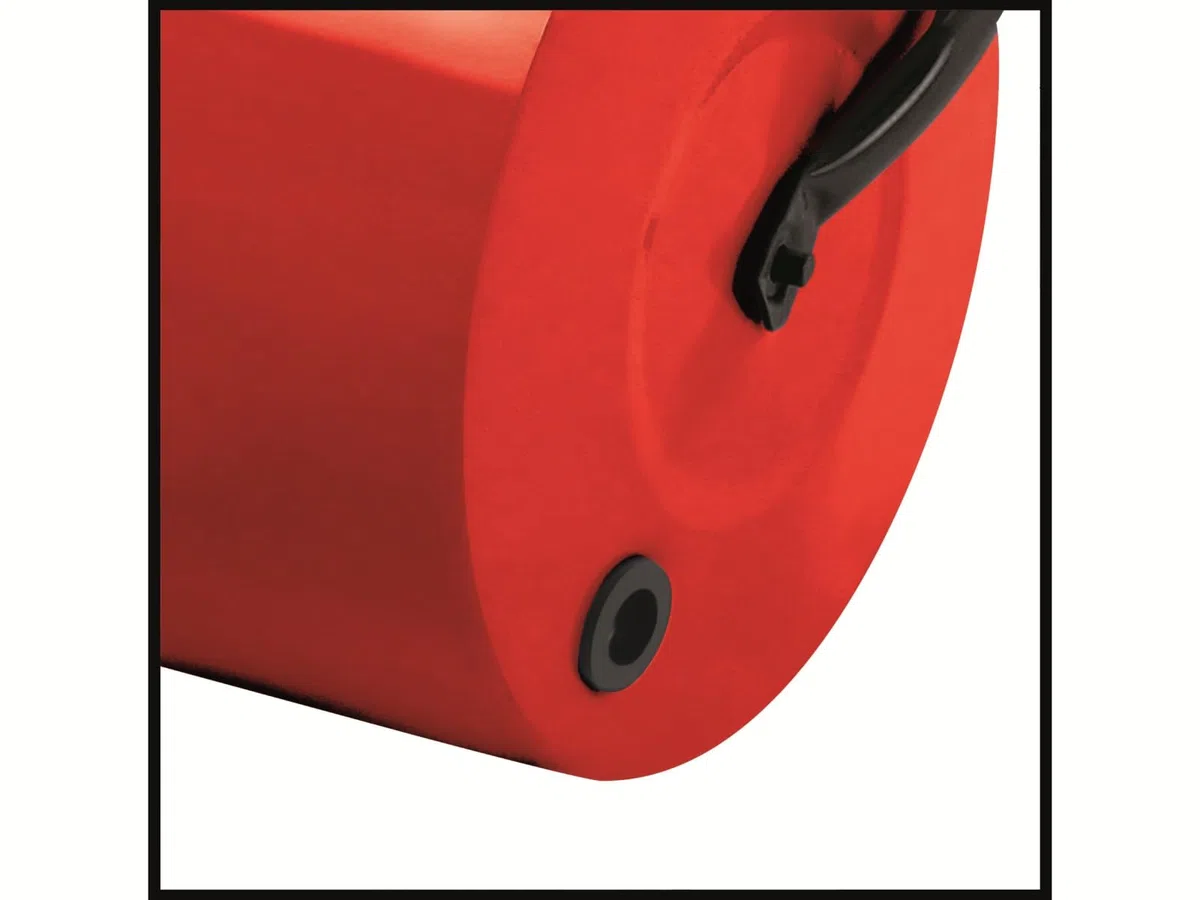 Einhell Walec do trawnika GC-GR 57 (szerokość 57 cm, średnica 32 cm, możliwość napełniania po bokach (wodą i piaskiem) z zamknięciem, regulowany pas do usuwania brudu), czerwony