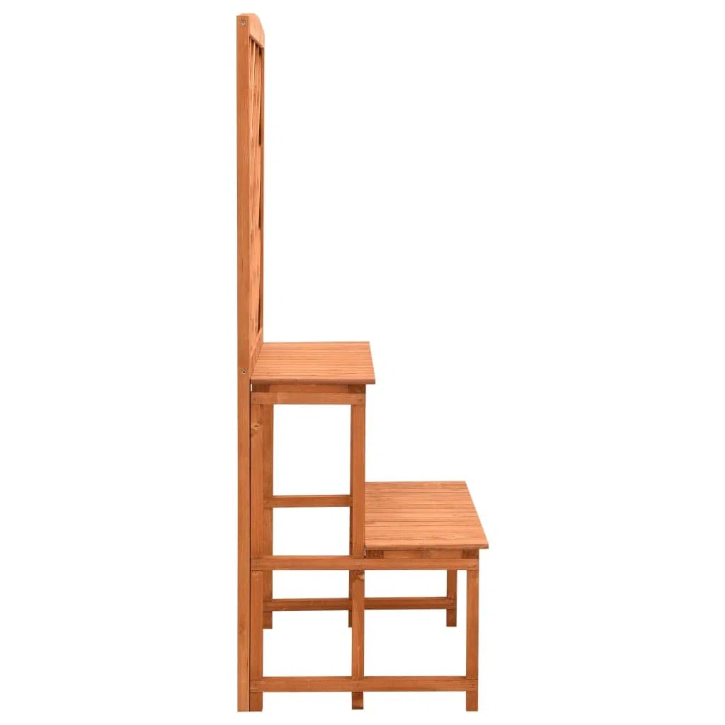 Stojak na rośliny Krata Drewniany Jodła 70x42x120cm | Półki o podwójnej wysokości, do ogrodu, balkonu, patio, idealne do pnączy
