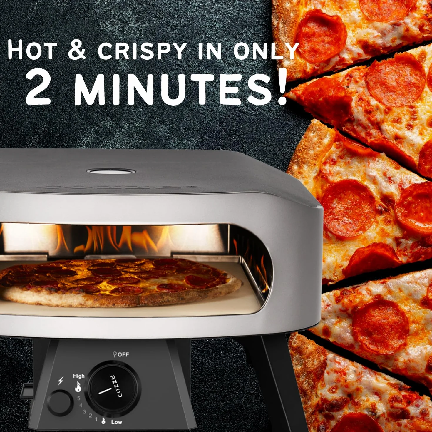 Cozze® Pizza Oven 33 cm CLASSIC, gaz, 30 mbar