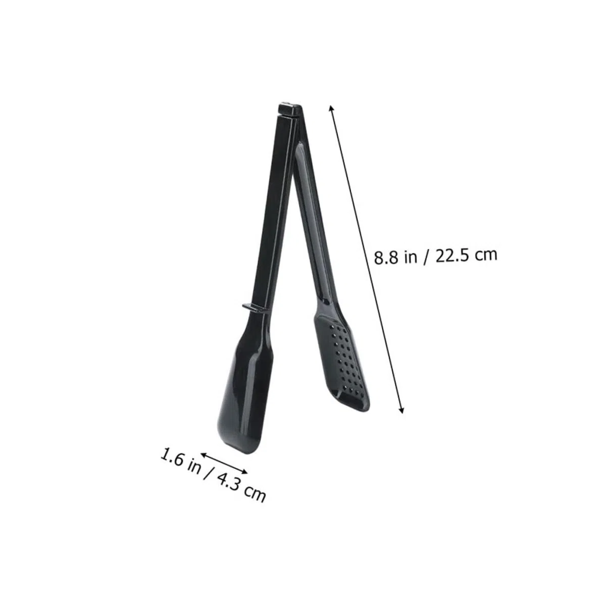 Szczypce do Bufetu Szczypce Do Grilla Ze Stali Nierdzewnej Nadają Się Do Serwowania Potraw, Smażenia, Pieczenia Steków Grillowania, Serwowania(Black)