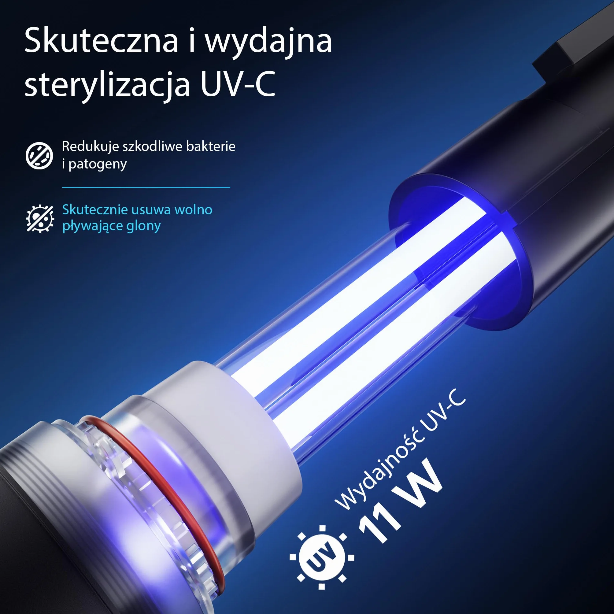 SunSun CPF-280 Filtr ciśnieniowy z UVC 11W klarownik filtrowy do stawu do 8000l