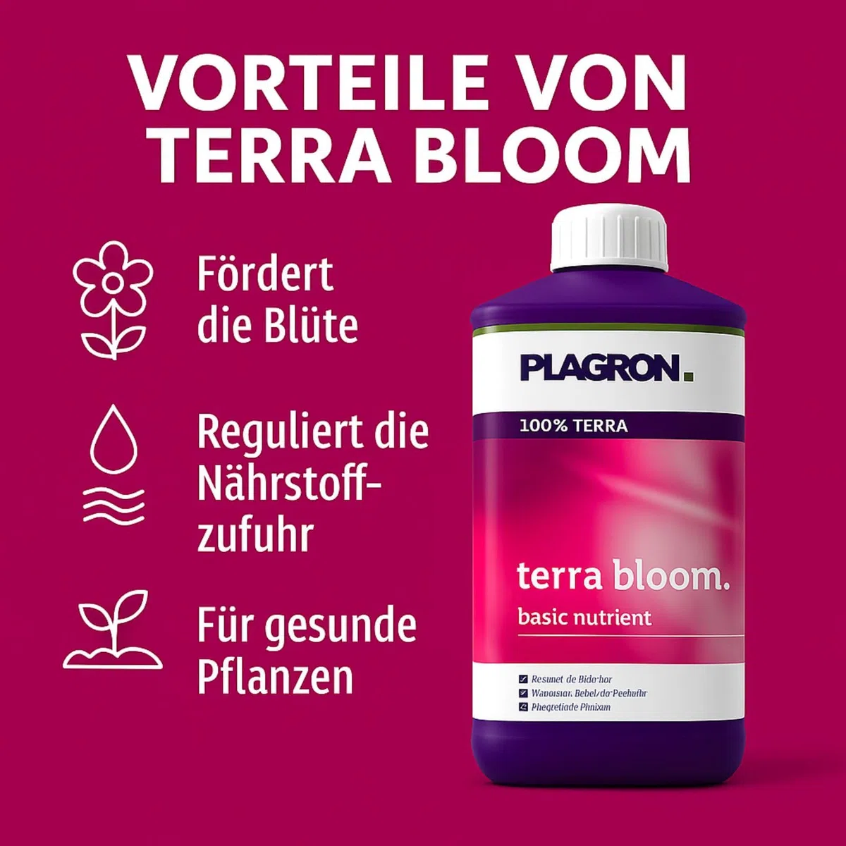 Weedness Plagron Terra Bloom 5 litrów – uprawa do wnętrz, nawóz organiczny biologiczny w płynie, ogórki, pomidory