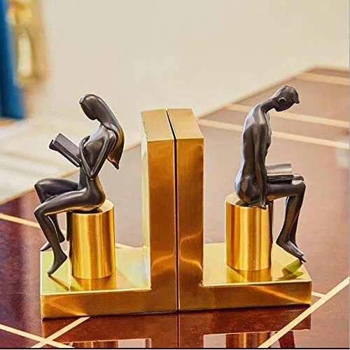 Ozdoby Nordic Metal Bookends Bookends by TV Dekoracje szafek Biurko do nauki Rzemiosło żywiczne Ozdoby Akcesoria domowe
