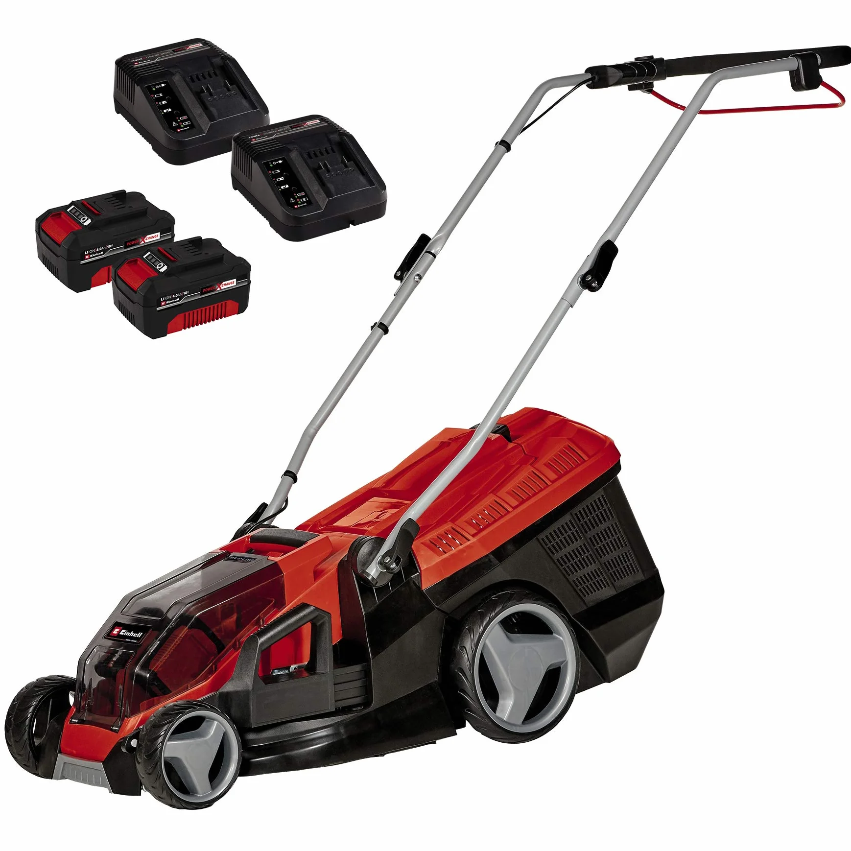 Einhell Ge-Cm 36/36 Li Kosiarka, Czarny/Czerwony, 36 cm