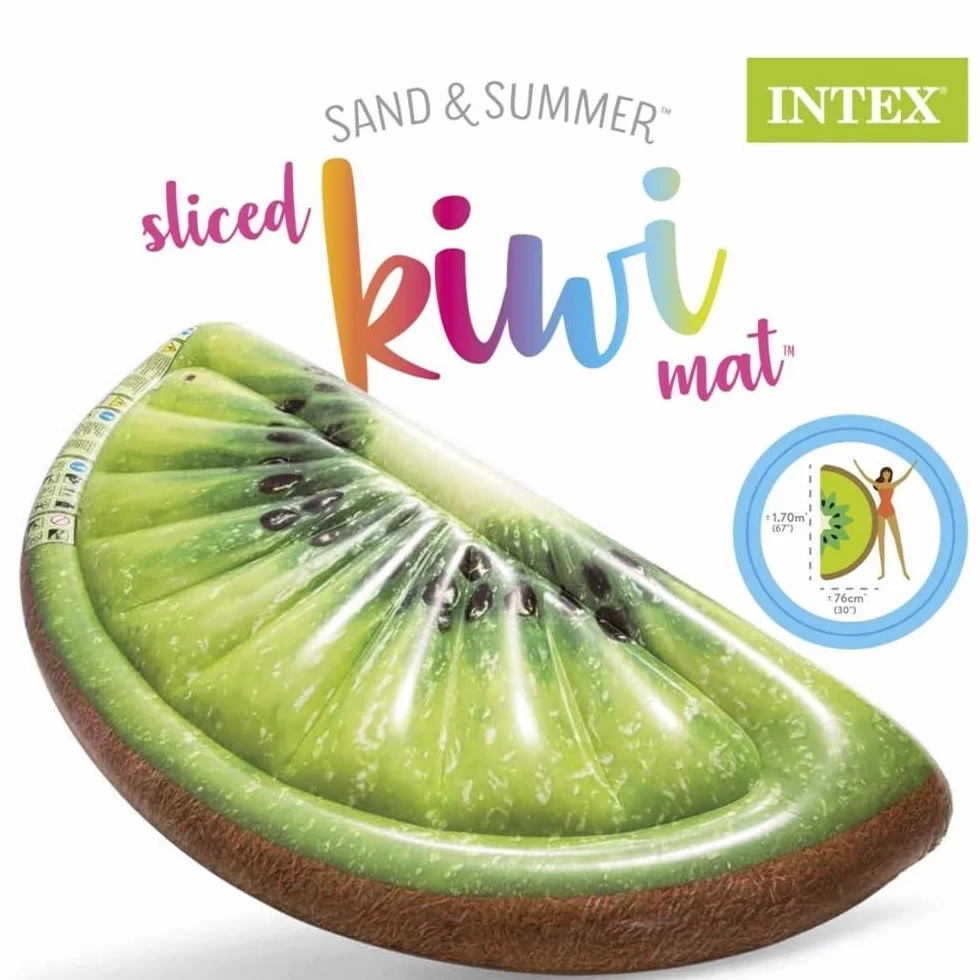 Intex Realistyczny nadruk materac kiwi 170 x 76 x 17 cm wielokolorowy
