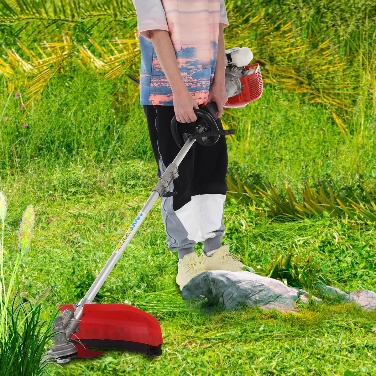 Podkaszarka spalinowa podkaszarka do trawy podkaszarka do trawy podkaszarki do trawy benzyna nożyce do żywopłotu narzędzia ogrodowe w pełni funkcjonalne akcesoria ochronne 52 cm³ benzyna