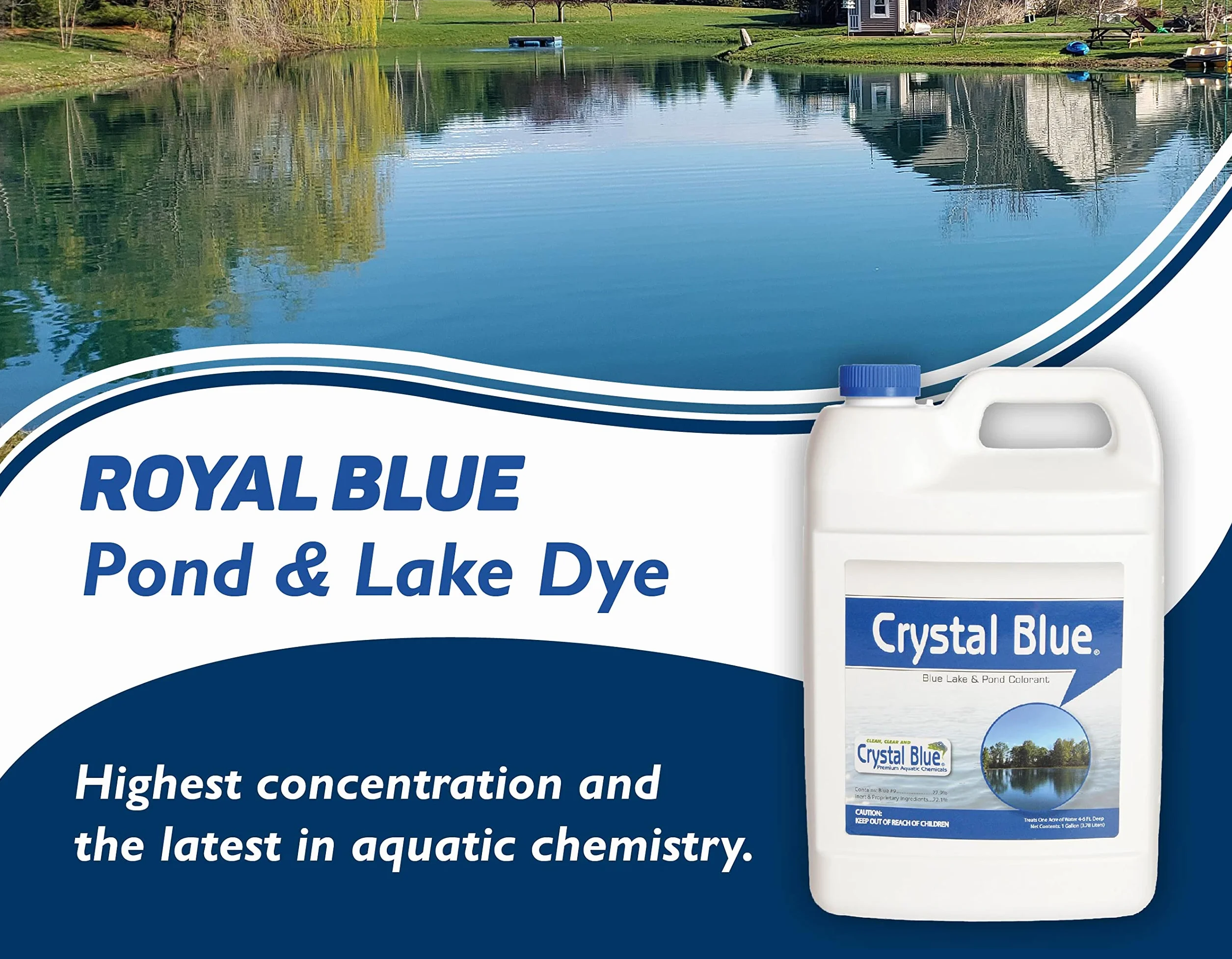 Sanco Industries Crystal Blue Lake And Pond Dye