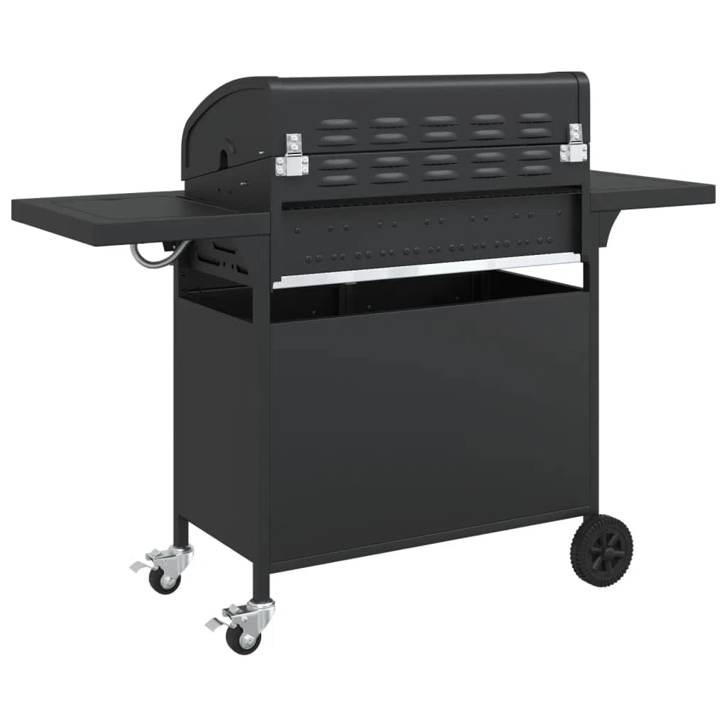 Grill gazowy z 7 płomieniami, stal malowana proszkowo, 18,2 kW z termometrem, zapłon piezoelektryczny, powierzchnia grillowania, 73 x 40 cm, na balkon, do ogrodu, na taras, do smażenia na