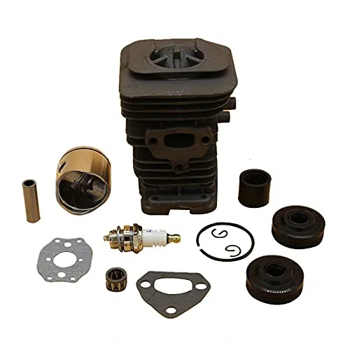 38MM &40MM pierścień tłokowy cylindra uszczelka olejowa świeca zapłonowa zestaw do silnika nadające się do Husqvarna 141 142 136 137 części silnika do piły łańcuchowej gazu (Size : HUS142 40MM)