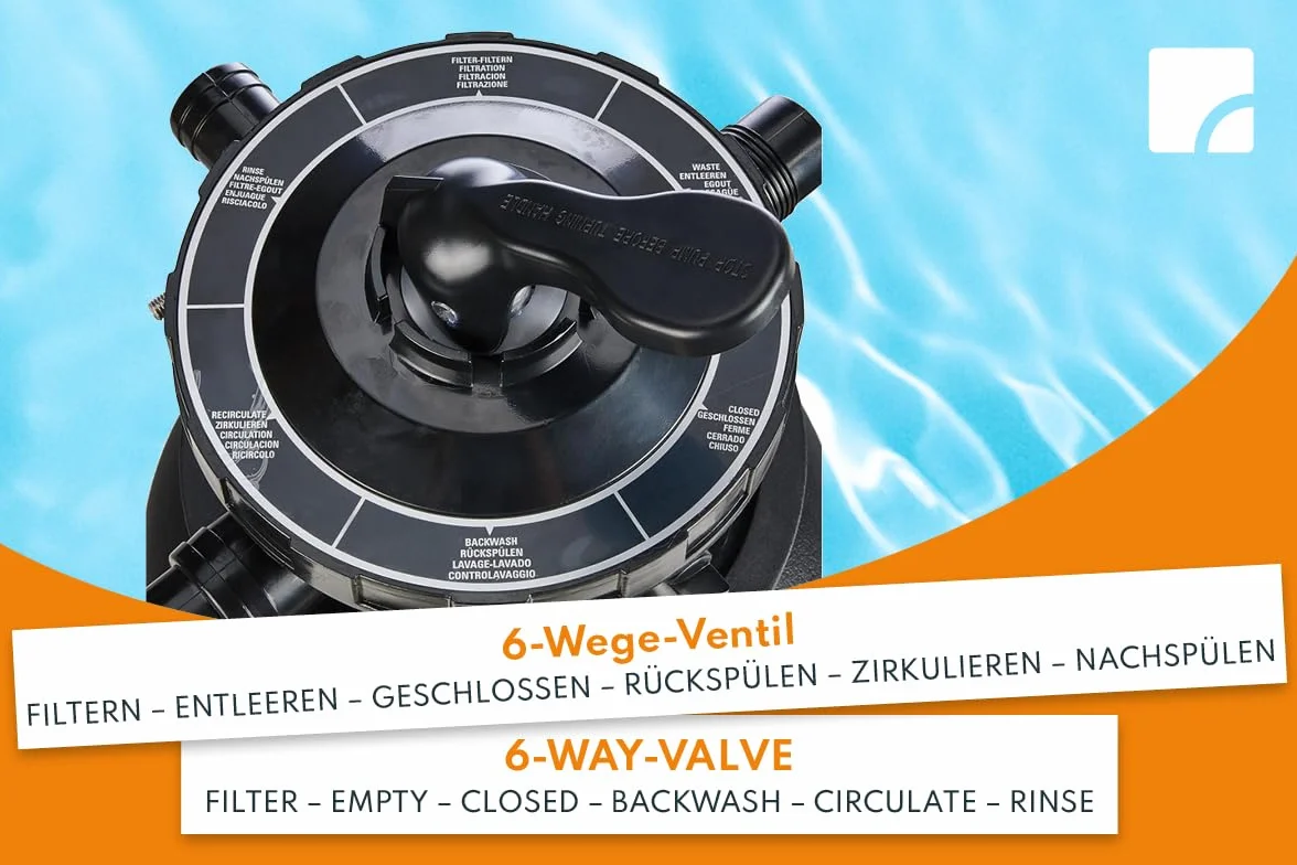 Steinbach Instalacja filtrująca Classic 250N 3,8 m³/h 230 V 200 W zawór 7-drożny Ø 32/38 mm