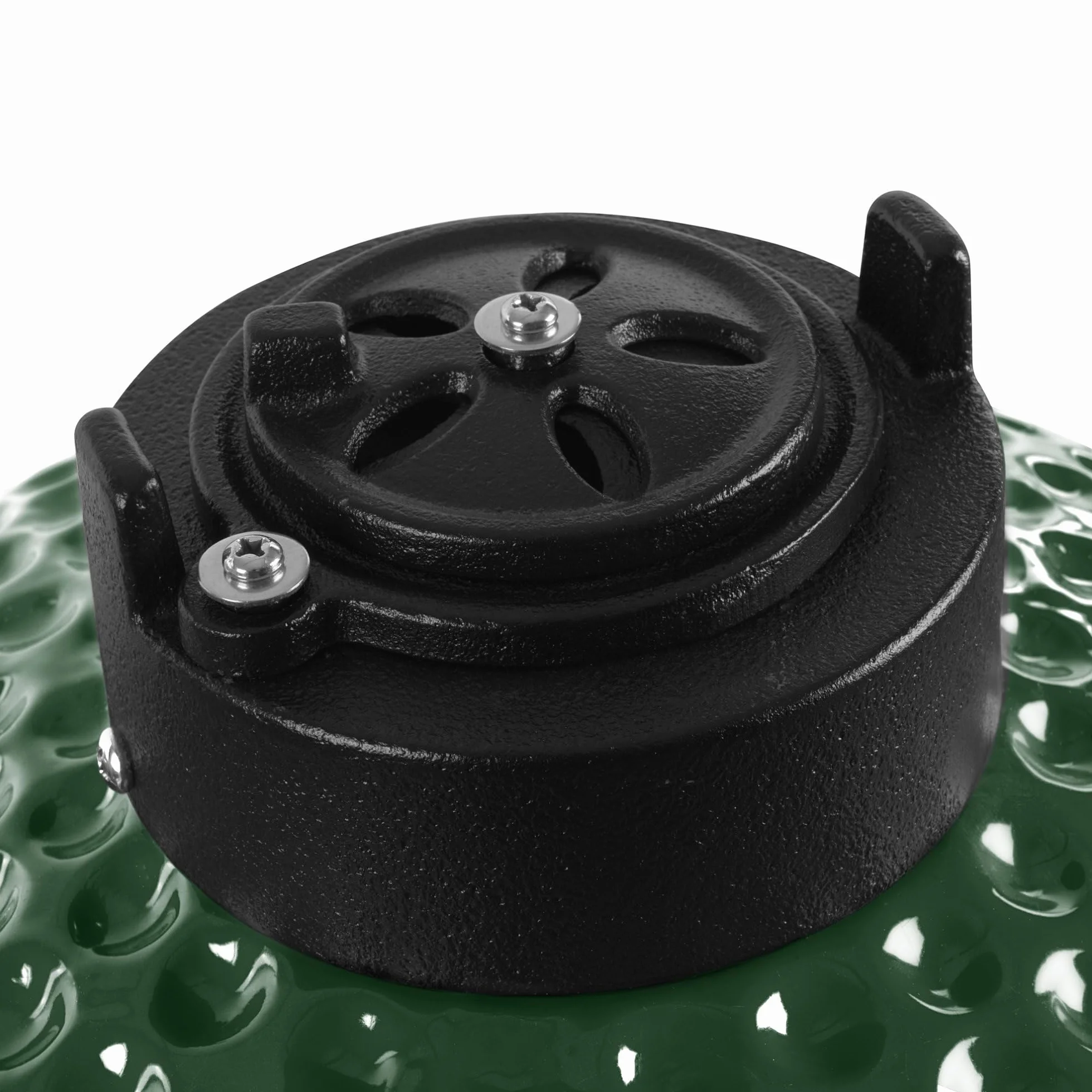 BBQ-Toro Kamado Grill Haiiro grill na węgiel drzewny, Ø 32 cm, zielony, mini grill na węgiel drzewny z termometrem i drewnianymi uchwytami, ceramiczny grill okrągły, ceramiczny grill, jajko, wędzarnia