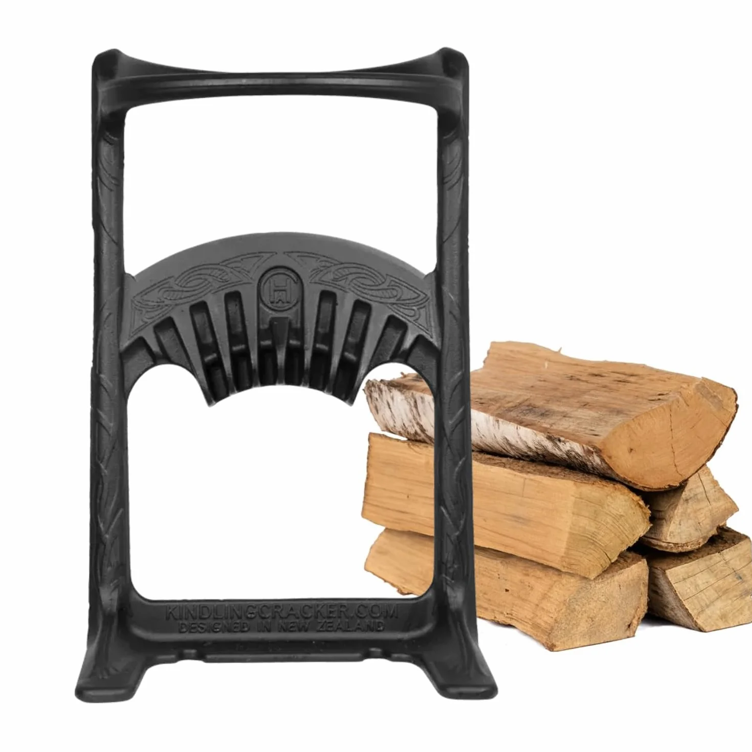 Kindling Cracker King Rozdzielacz do kłód XL z żeliwa pochodzącego z recyklingu