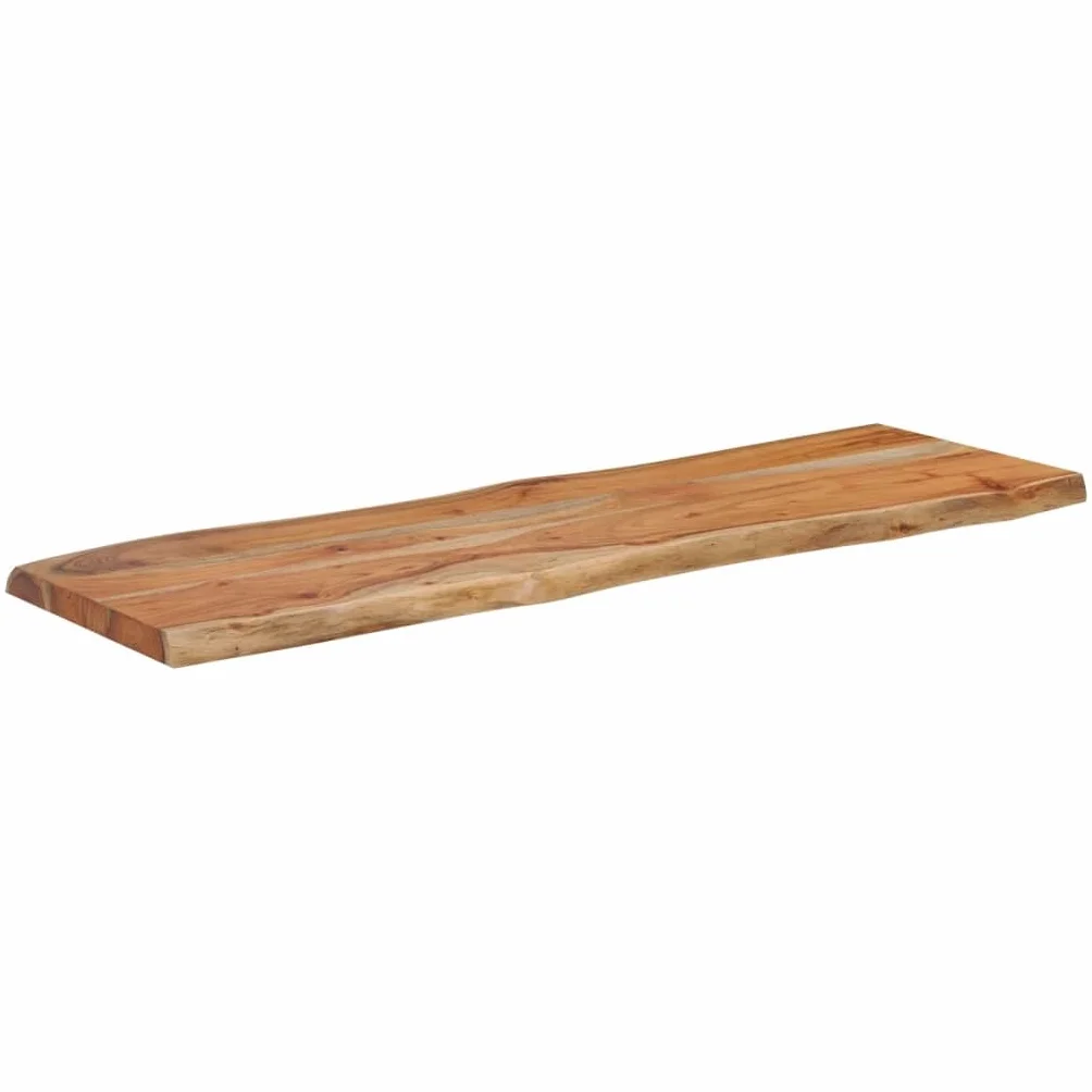 Blat do stołu 120x40x2,5cm drewno akacjowe naturalna krawędź