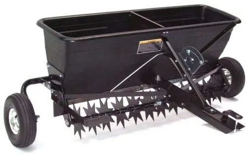 AWZ przyczepa XXL, napowietrzacz do trawnika, 102 cm, wertykulator z rozsiewaczem 5552, napowietrzacz trawnikowy, traktor ogrodowy
