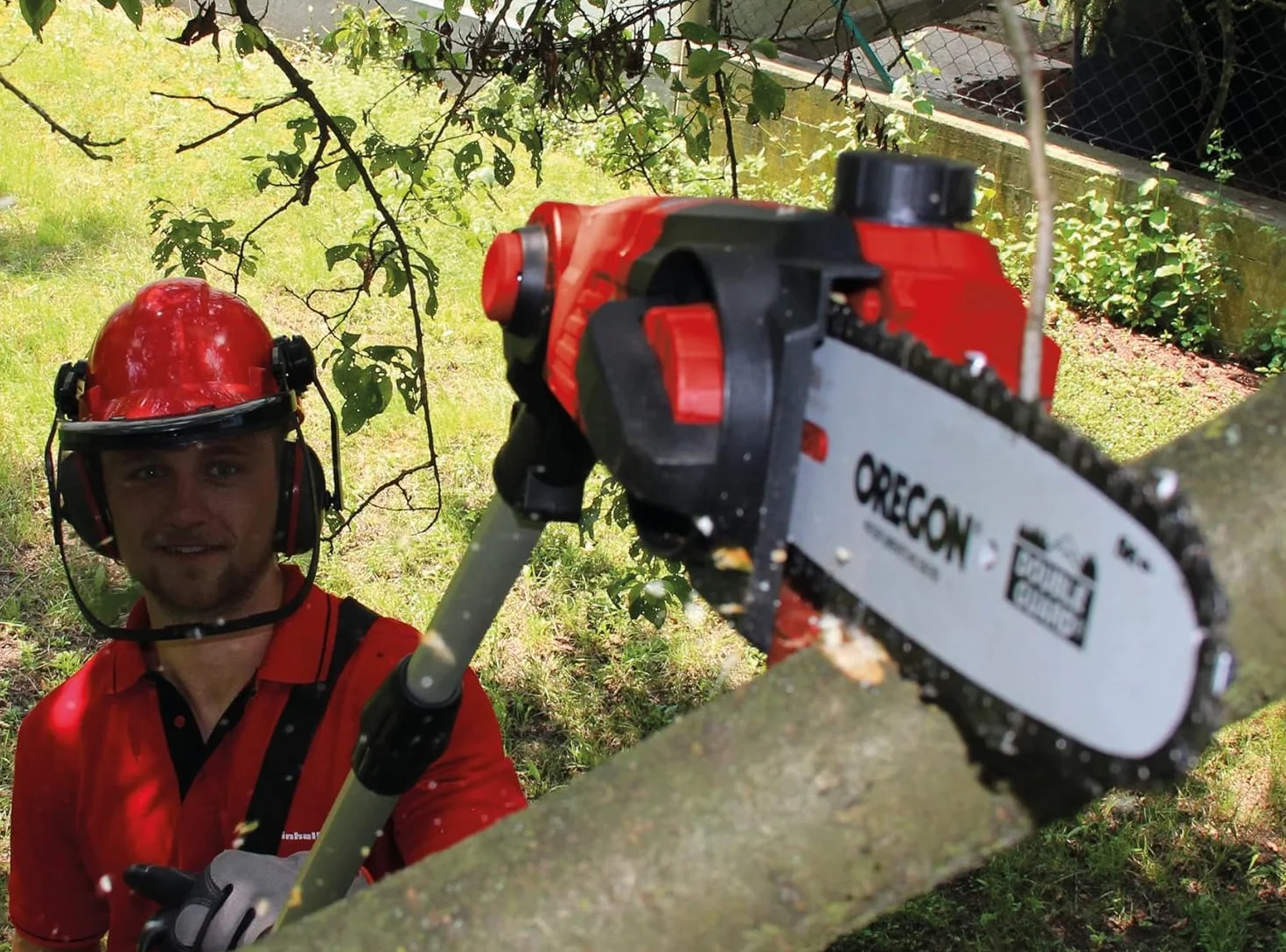Einhell Akumulatorowe narzędzie wielofunkcyjne GE-HC 18 Li T-Solo (nożyce do żywopłotu i piła łańcuchowa 2w1, miecz Oregon, bez akumulatora i ładowarki)