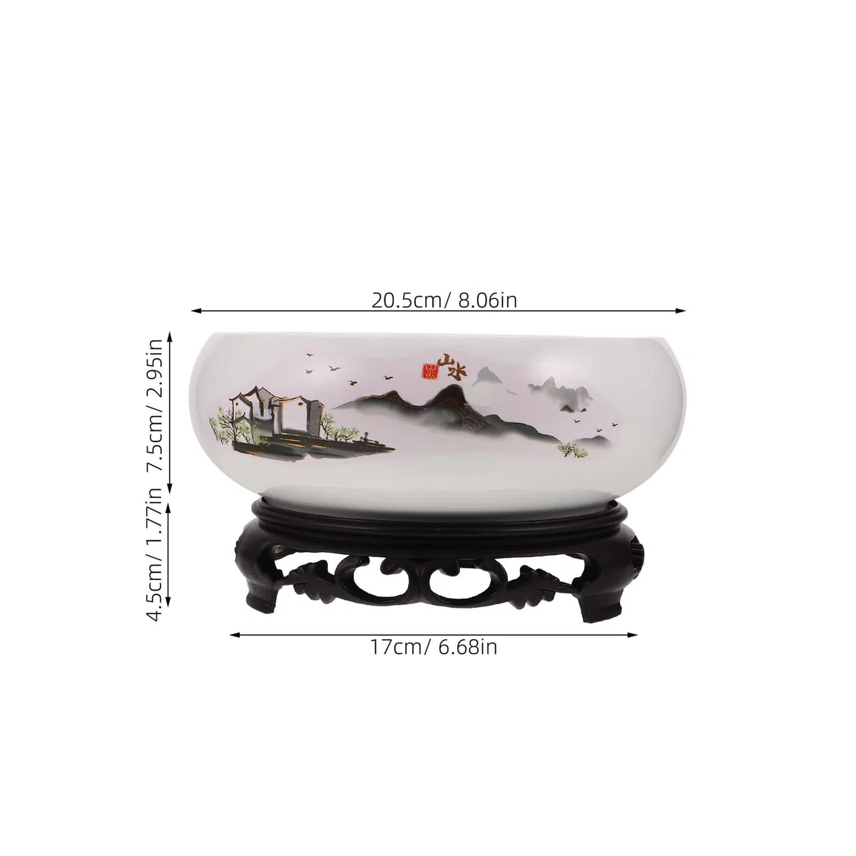 Toyvian Ceramiczna Doniczka Hydroponiczna Lotus Bowl Biała Porcelana z Podstawą Hydroponiczny Poidełko Do Roślin Wodnych i Kwiatów Wewnętrznych Stabilny Doniczkowy Pojemnik Lilii Wodnej