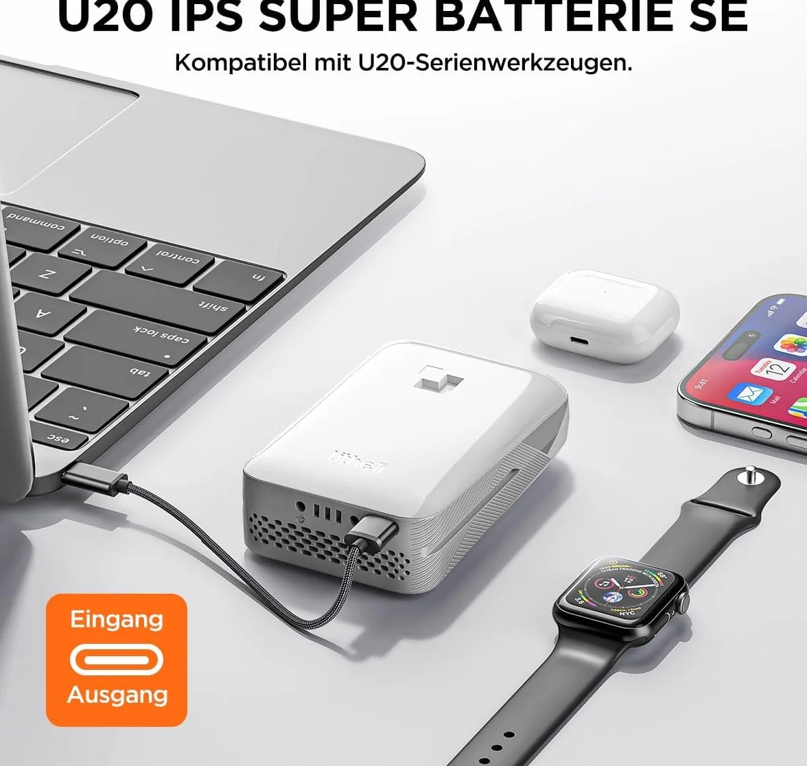 Litheli Podkaszarka akumulatorowa 20 V 25 cm 10000 mAh do ogrodu i trawnika