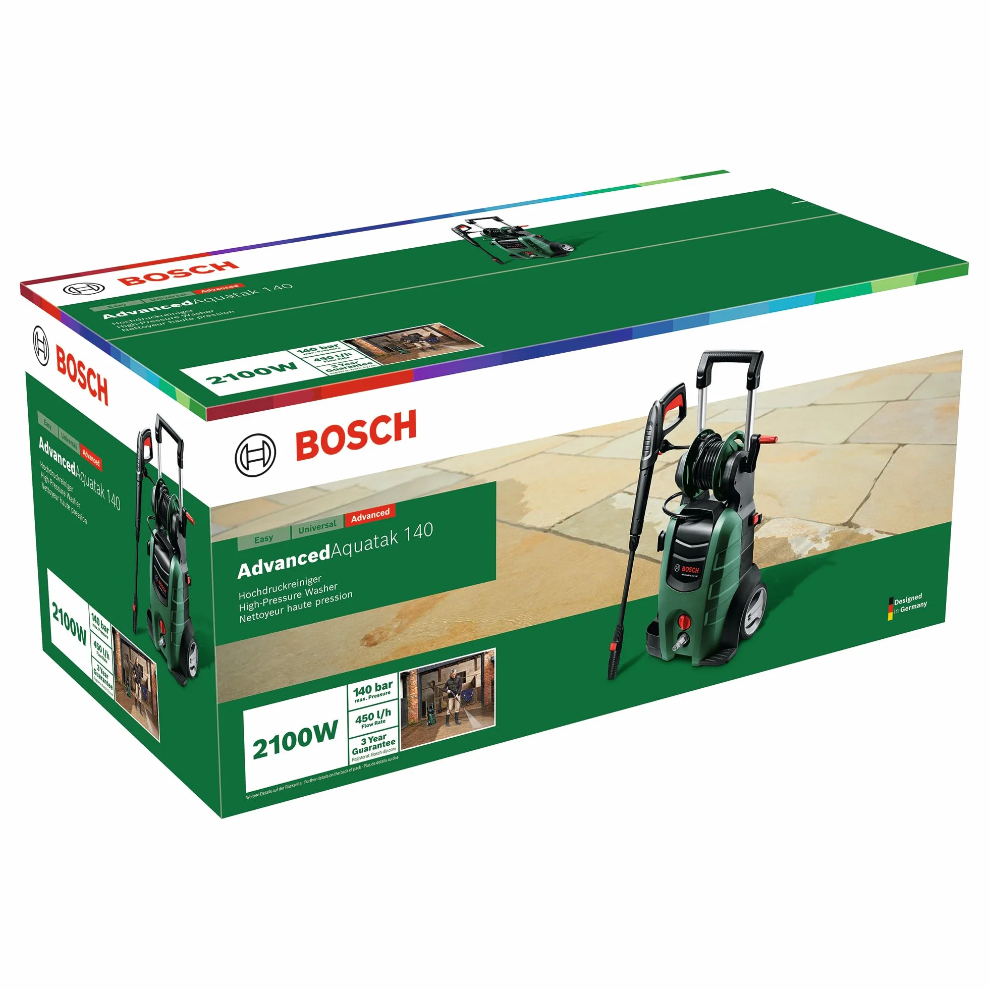 BOSCH Myjka Wysokociśnieniowa Advancedaquatak 140 Marki Bosch (2100 W, w Kartonie)