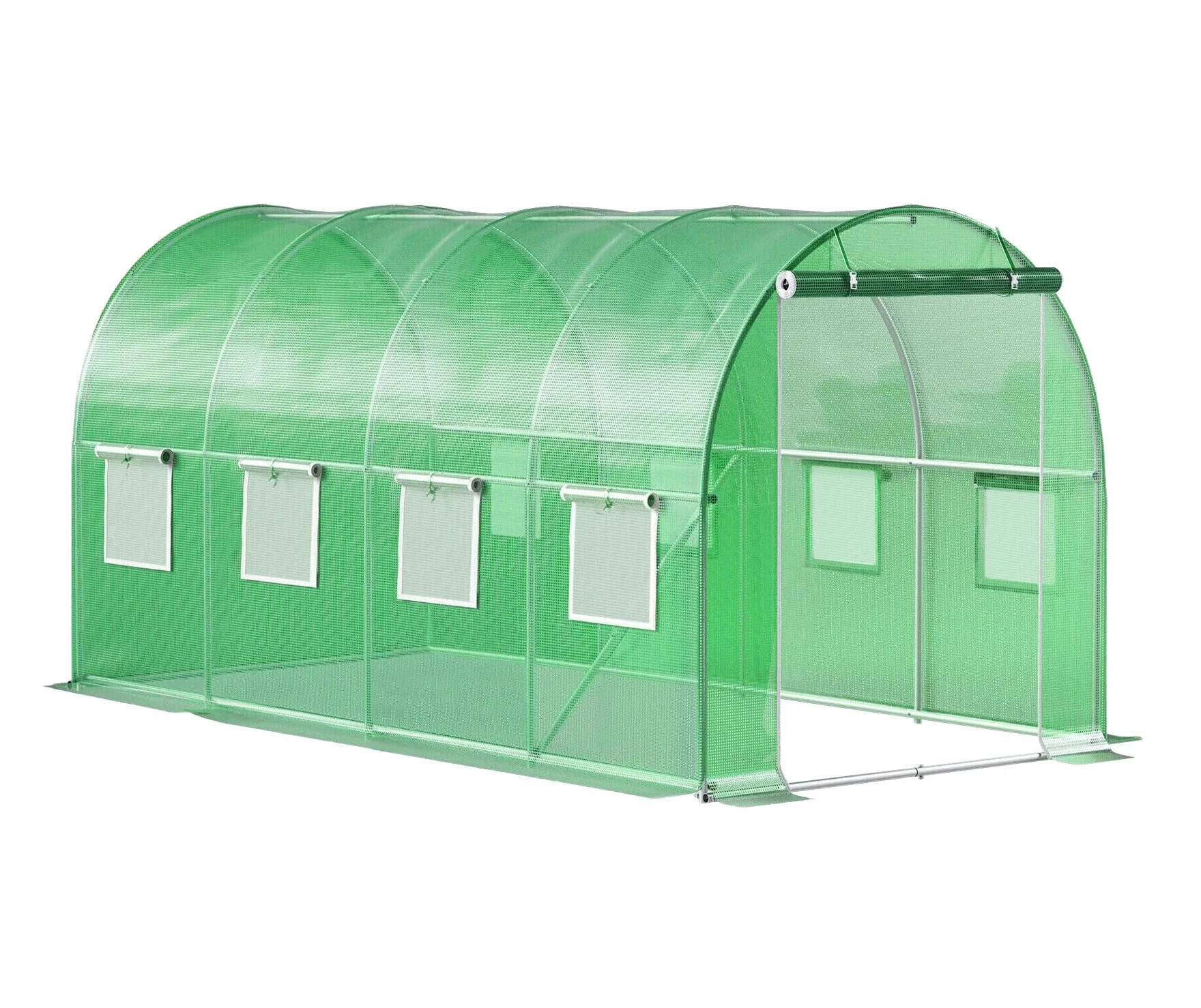 Tunel ogrodowy zielony foliowy szklarnia folia 4x2x2m 8m²