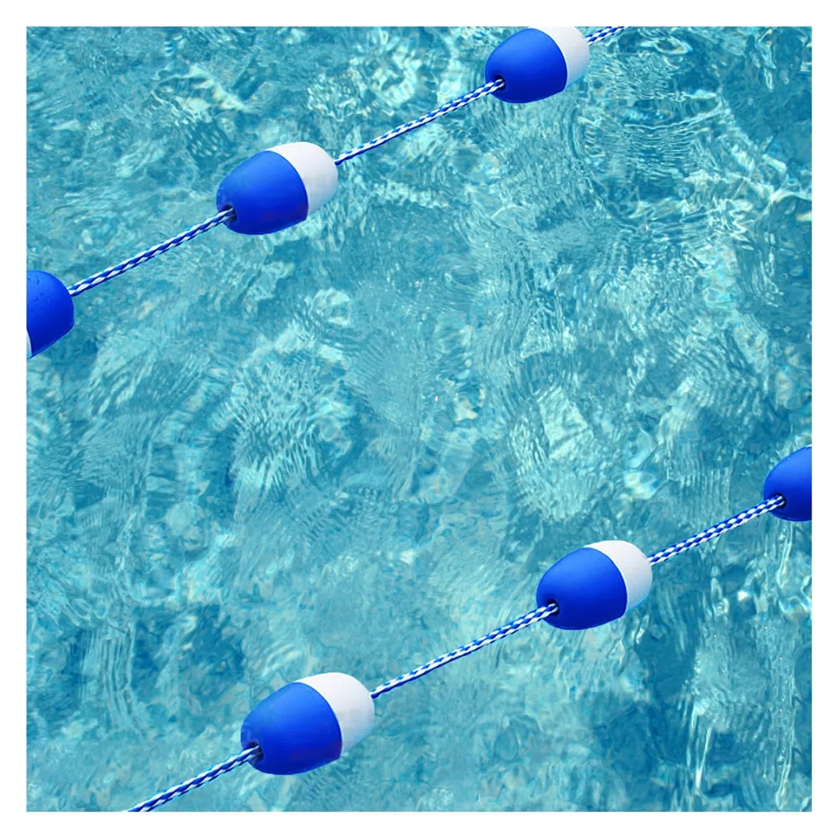 Regulowana linka rozdzielająca pas pływacki, linka bezpieczeństwa basenu 89 m, profesjonalny pływający kordon do oddzielania stref niebezpiecznych, trwałe rozwiązanie bezpieczeństwa basenu 90 m