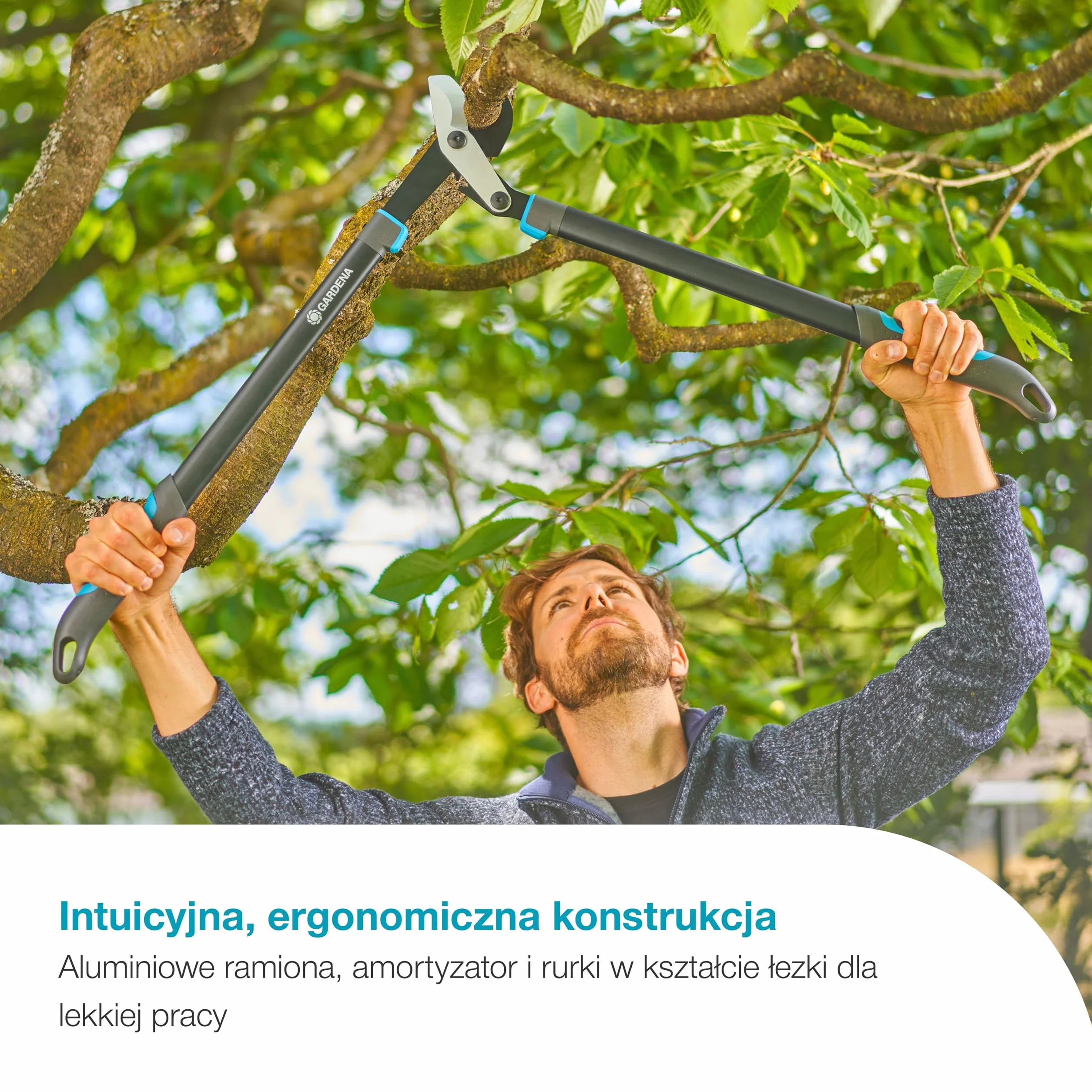 Gardena Sekator EnergyCut Pro L, nożyce do przycinania obejściowego, średnica cięcia 50 mm, precyzyjnie szlifowane ostrza