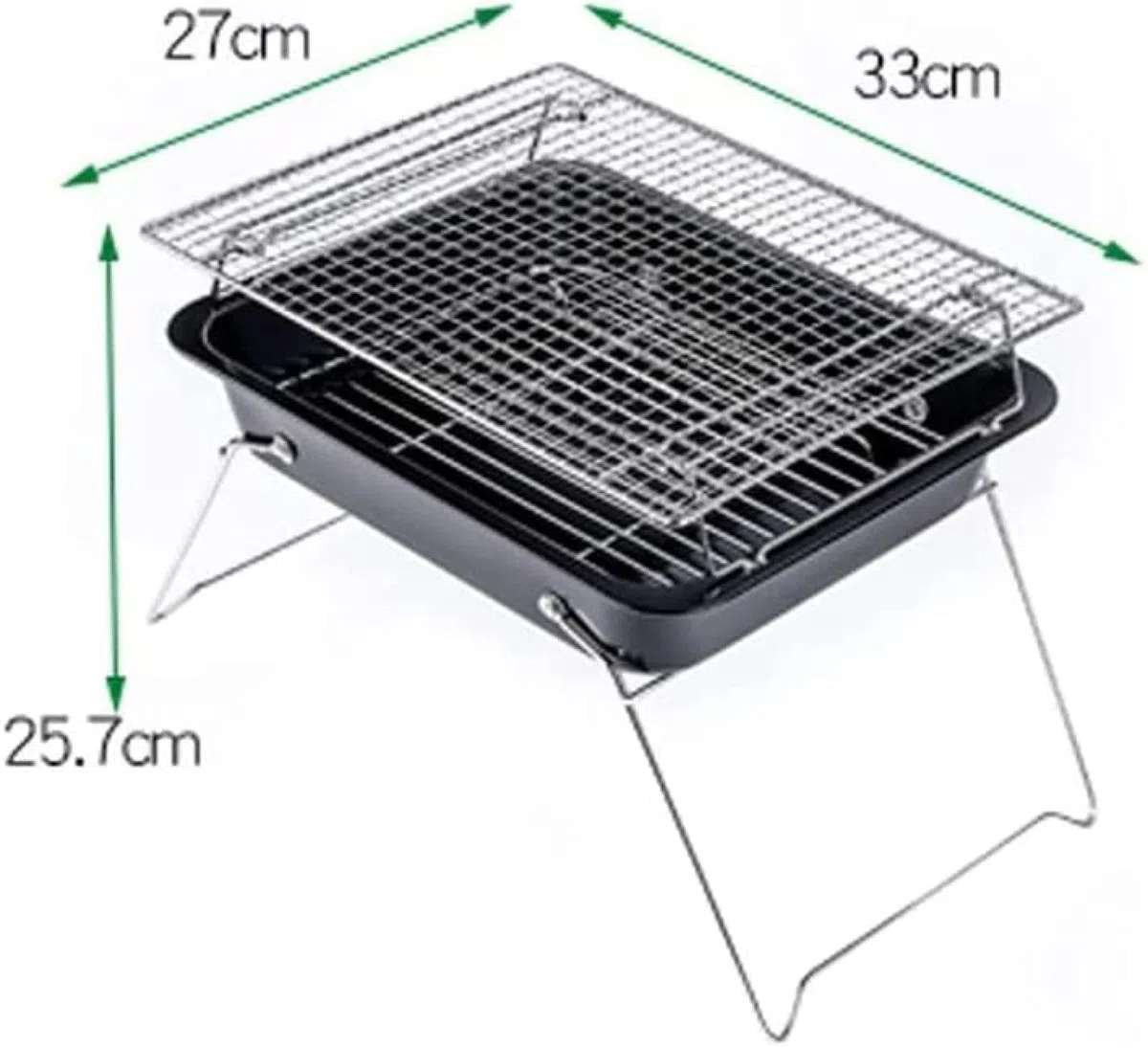 Przenośne kempingowe palenisko ze stali nierdzewnej, składane, wypalane drewnem, węglowe grille na węgiel drzewny, grill na kemping, piknik, ogród, plażę, imprezę