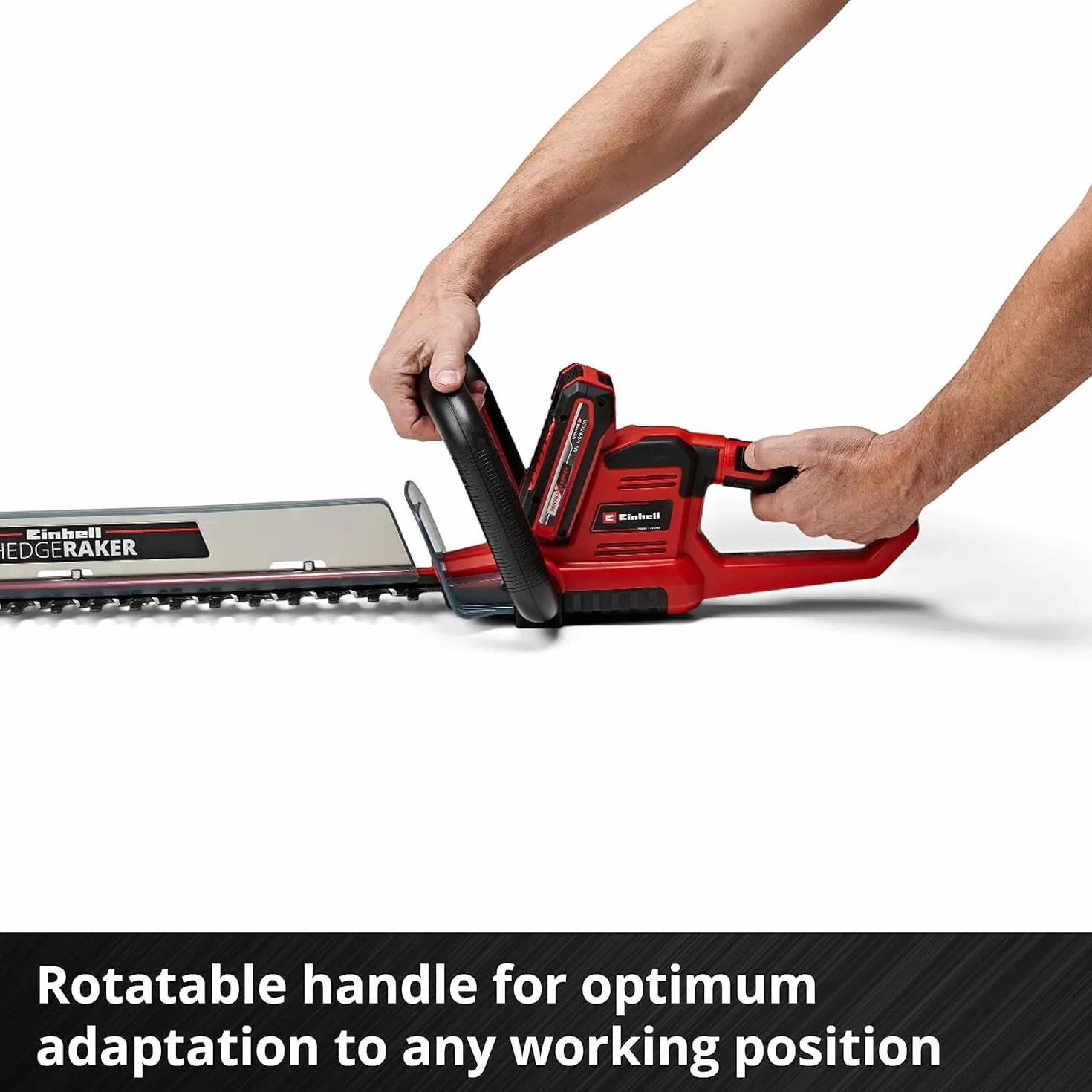 Einhell Akumulatorowe nożyce do żywopłotu GE-CH 18/60 Li-Solo Power X-Change (Li-ion, 18 V, długość ostrza 67 cm, długość cięcia 60 cm, metalowa przekładnia, bez akumulatora i ładowarki)