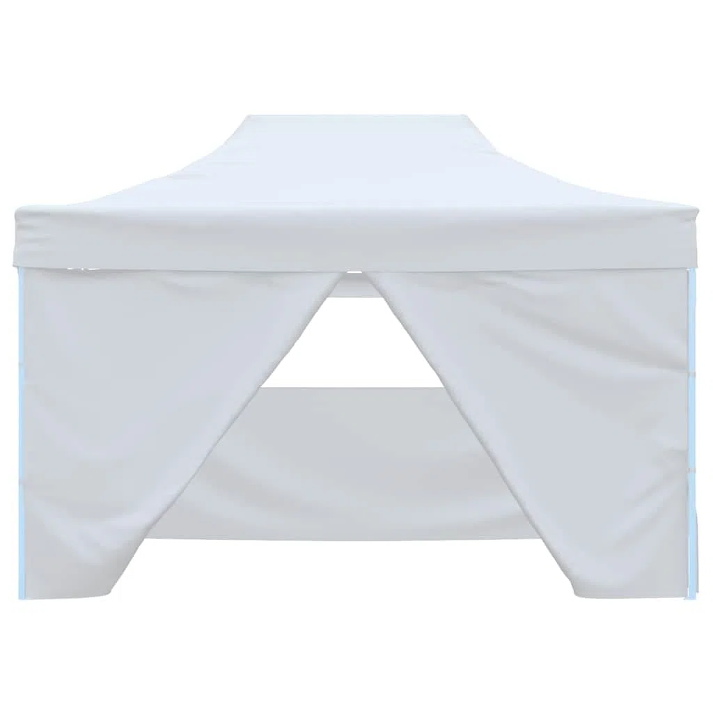 Składany Namiot Imprezowy 4 Ściany 280x410x315 cm Stal | Tkanina Oxford 600D, Powłoka PVC, Wodoodporny Dach, Przezroczyste Okna, Łatwy Montaż