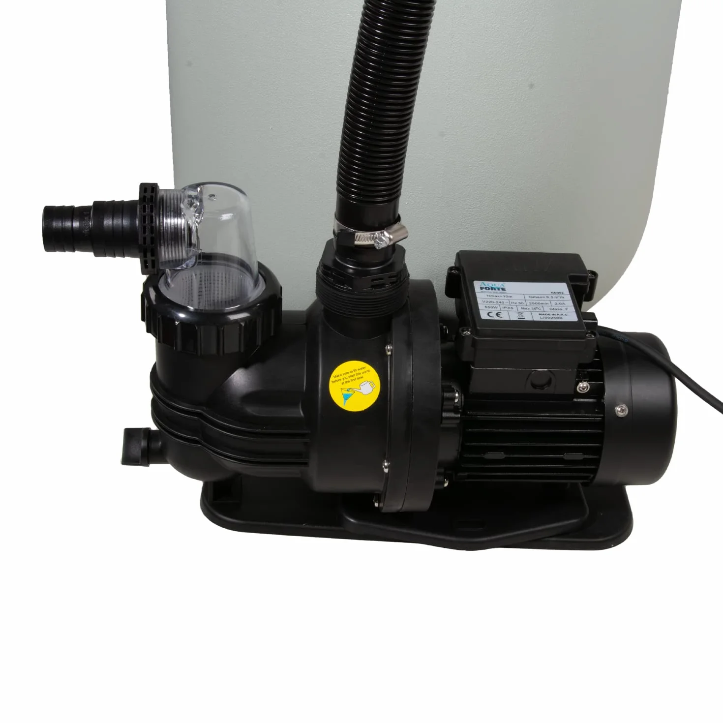 AquaForte Zestaw filtrów piaskowych SQ460-Super do basenu, 60 m³, pompa 10 m³/h, 550 W
