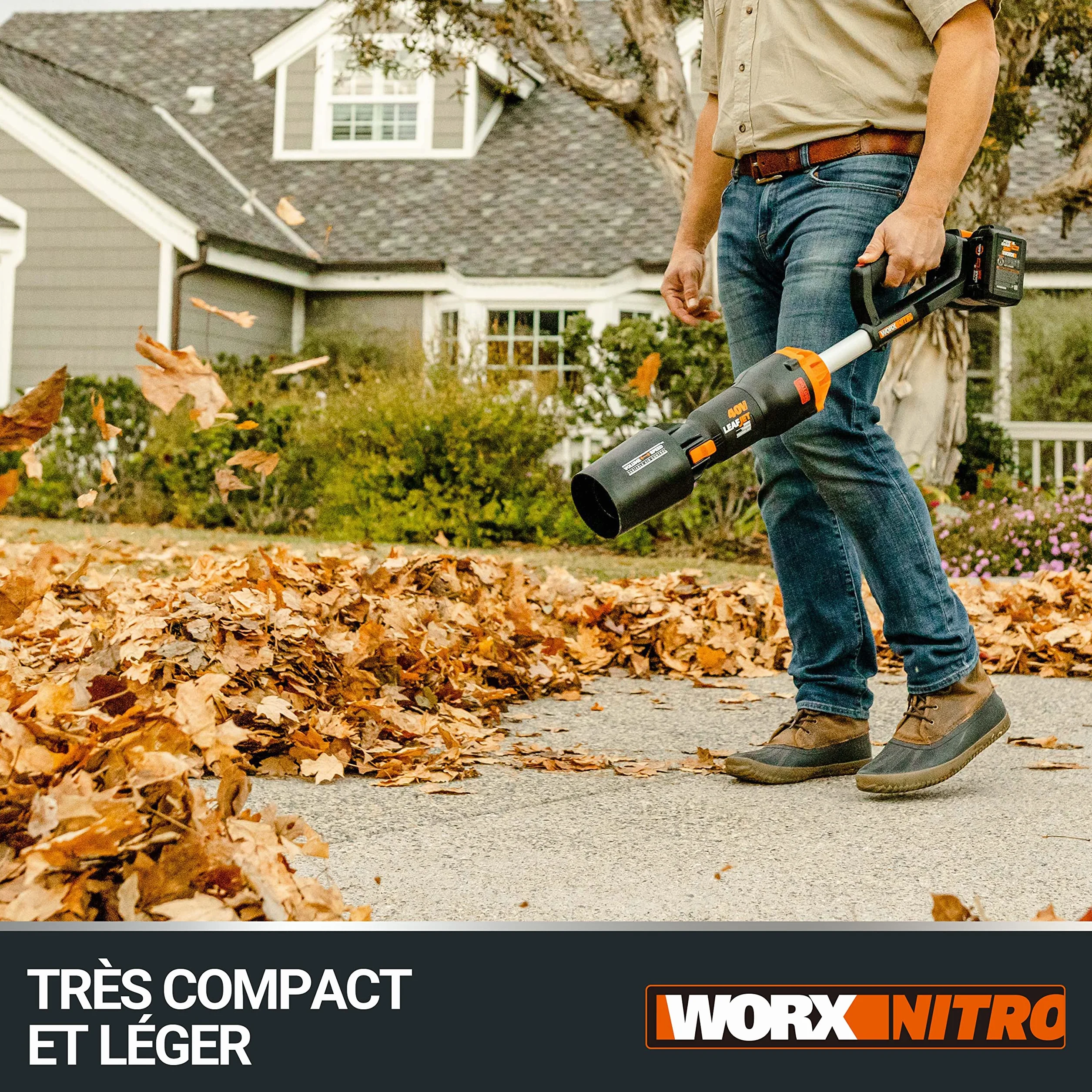 WORX Akumulatorowa dmuchawa do liści 40 V Leafjet WG585E.9