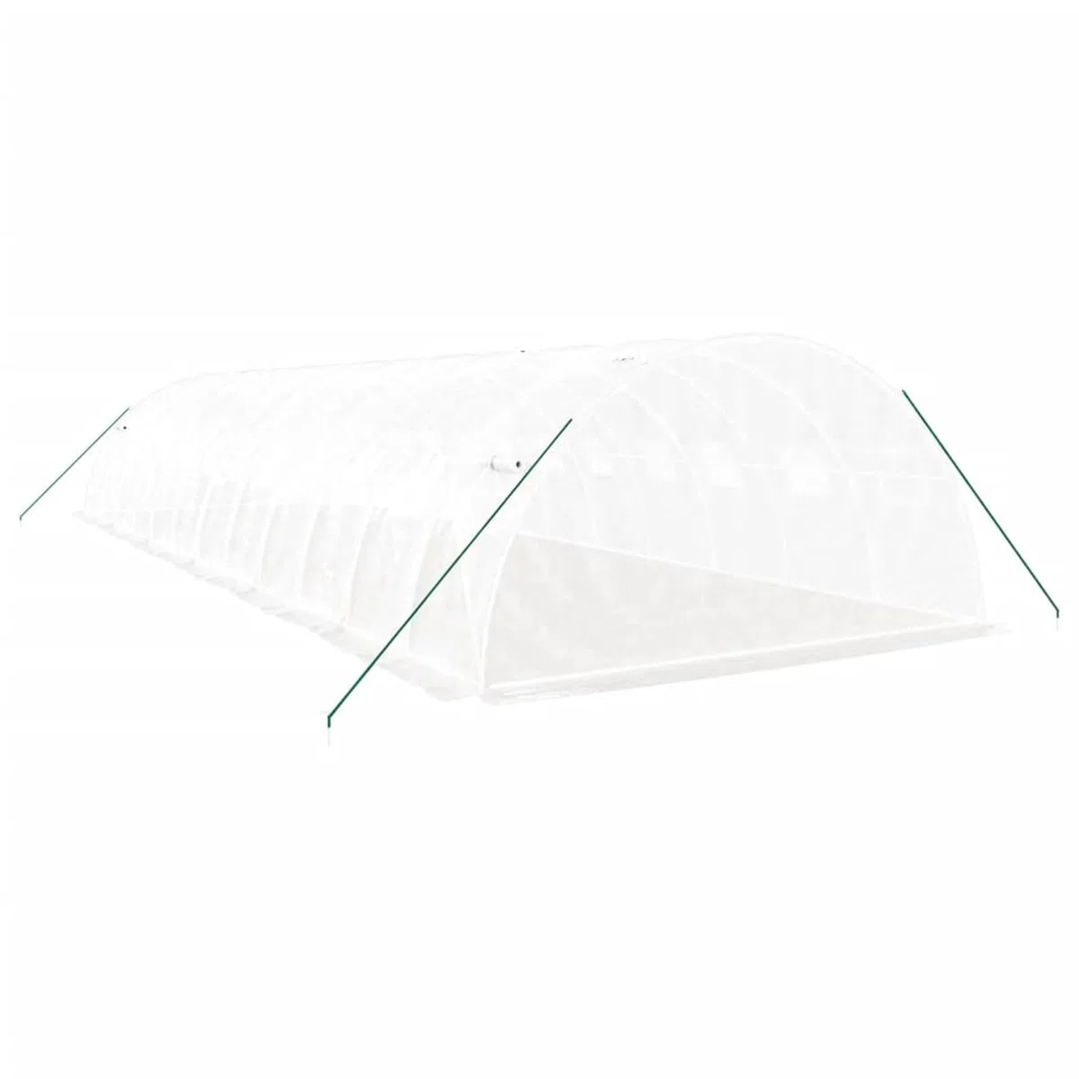 ShGaxin Szklarnia z białą stalową ramą 48 m² 12 x 4 x 2 m, szklarnia ogrodowa, szklarnia ogrodowa, szklarnia ogrodnicza, szklarnia ogrodnicza-3188076