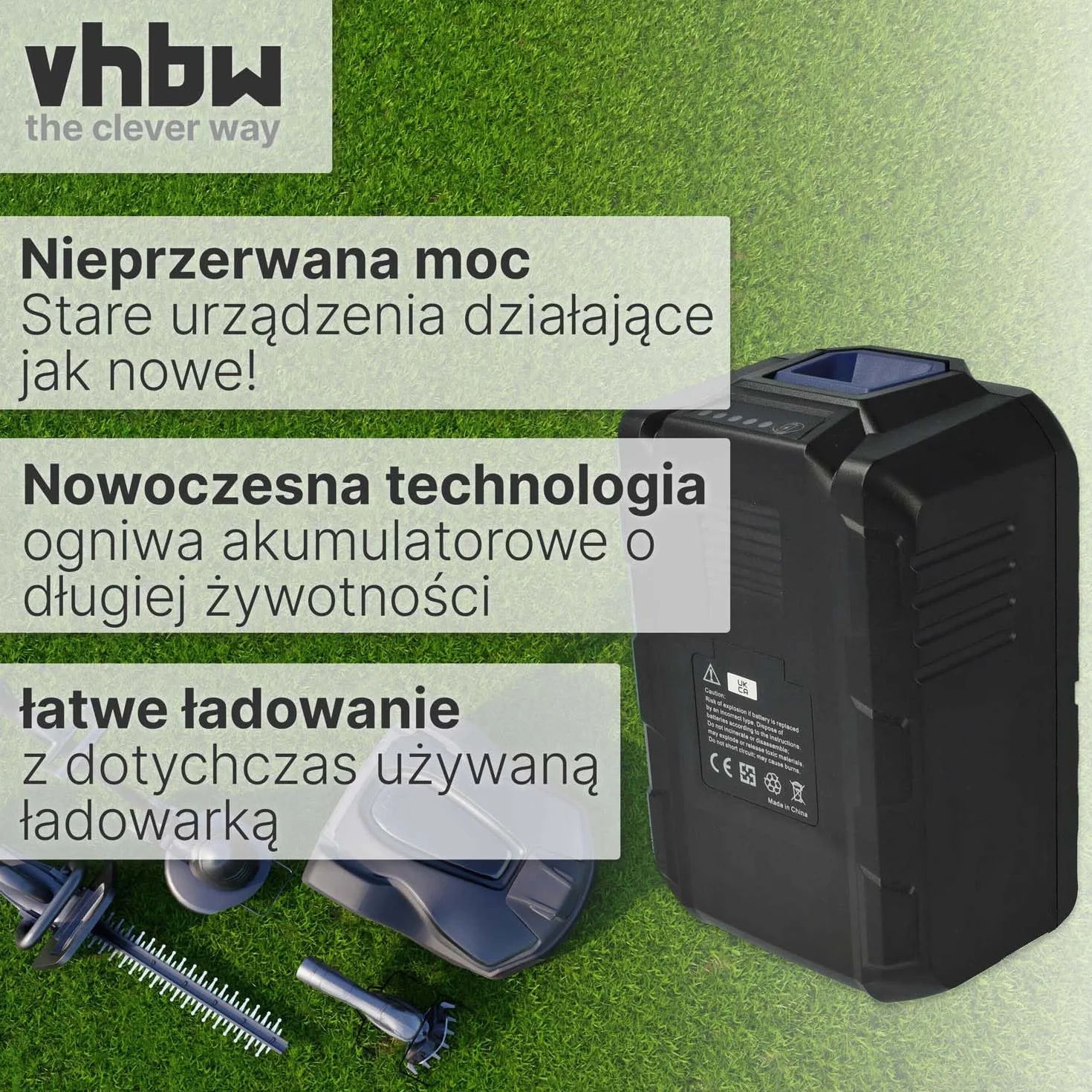 vhbw Zamiennik akumulatora do Lux Tools 1787233, 36LB2600 do kosiarek (4000 mAh 36 V litowo-jonowy)