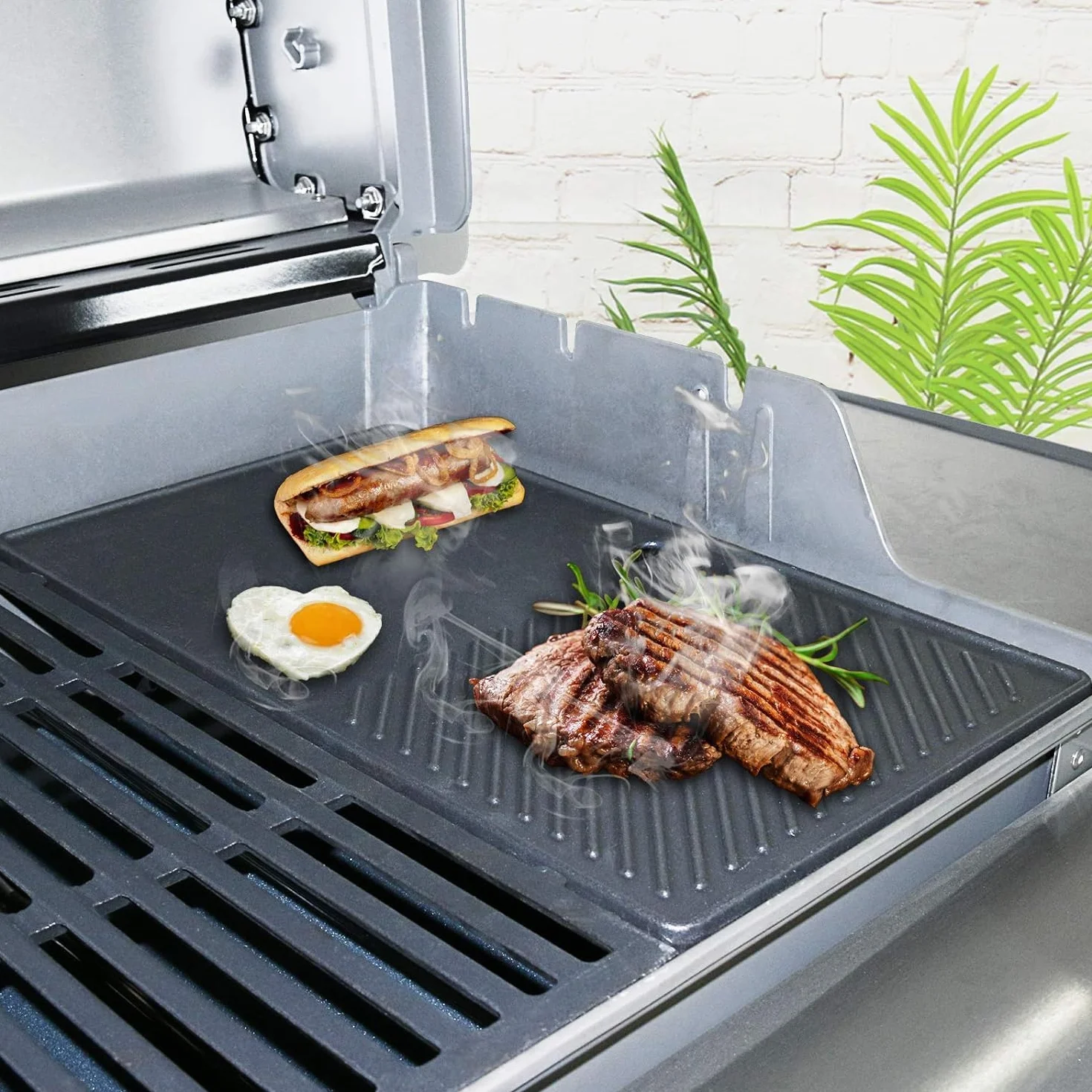 Weber GFTIME 7638 ruszt do grillowania 44,5 cm żeliwne części zamienne do Spirit E310 E320 S310