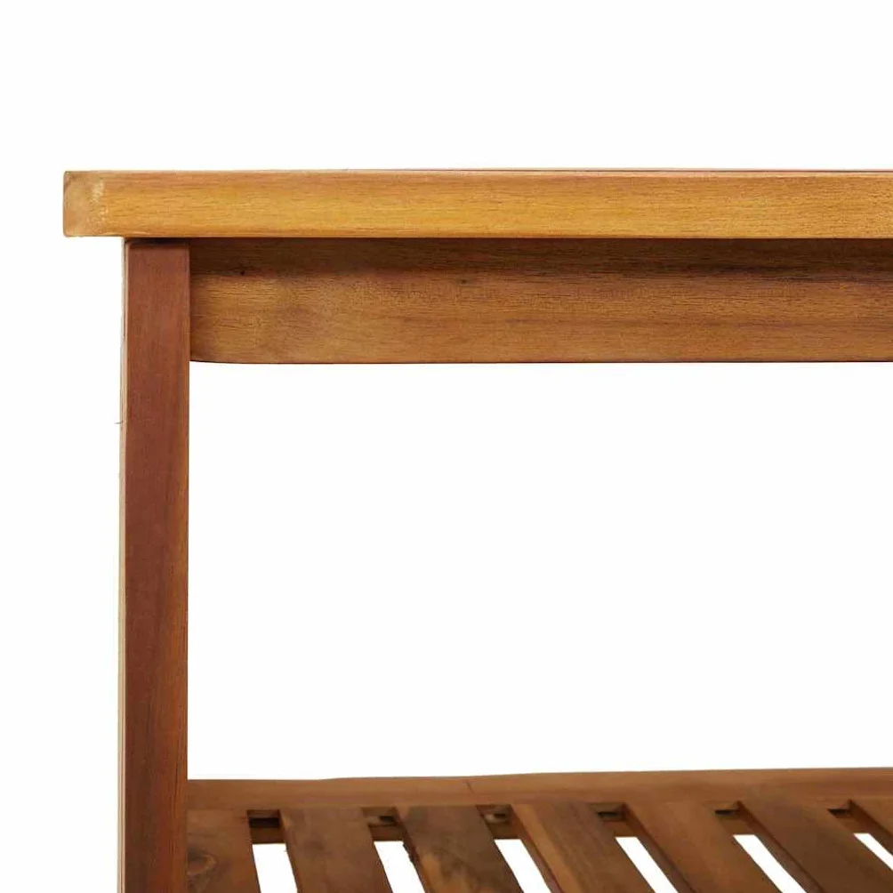 vidaXL Szafka ogrodowa Naturalny 75 x 35 x 70cm Lite Drewno Akacji, Nowoczesna szafka ogrodowa z akacji, przechowalnia narzędzi, solidne drewno, odporna na warunki pogodowe