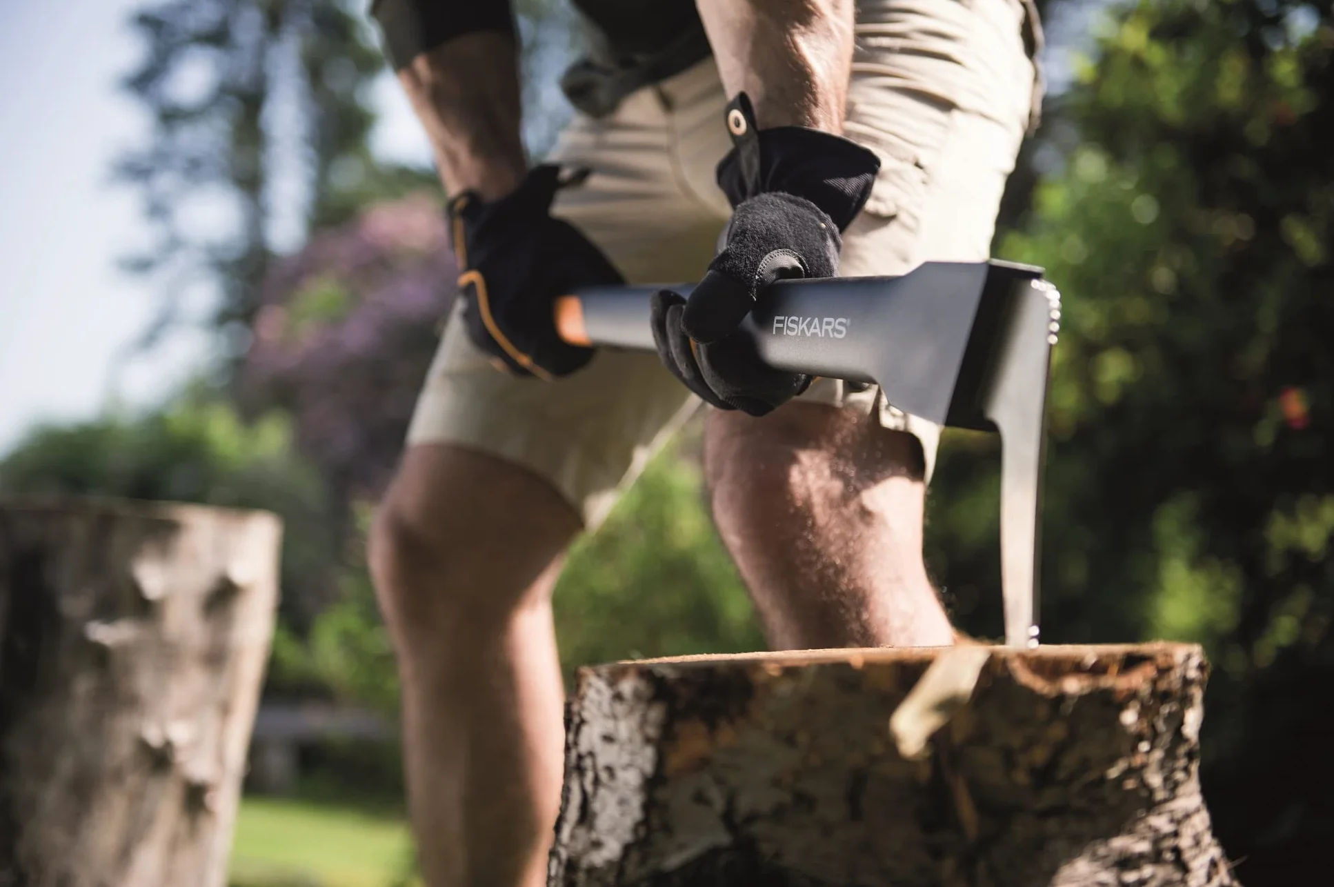 Fiskars Saper ręczny do obróbki drewna, długość: 78,5 cm, ostrze z hartowanej stali/rękojeść z tworzywa sztucznego wzmocnionego włóknem szklanym, osłona ochronna w zestawie, czarny/pomarańczowy, Wood