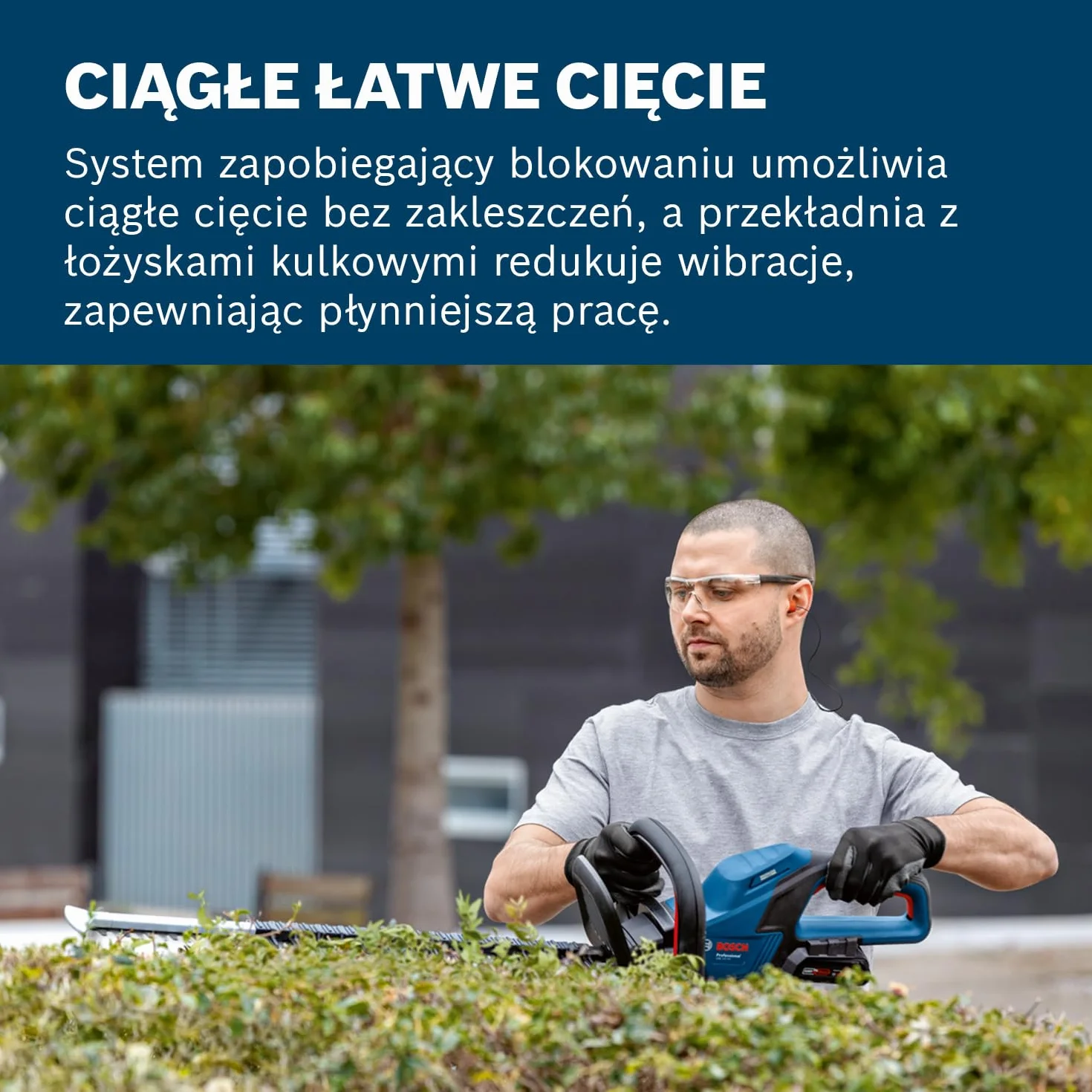 Bosch Professional system 18V: akumulatorowy sekator GHE 18V-60 (silnik bezszczotkowy, grubość cięcia 20 mm)