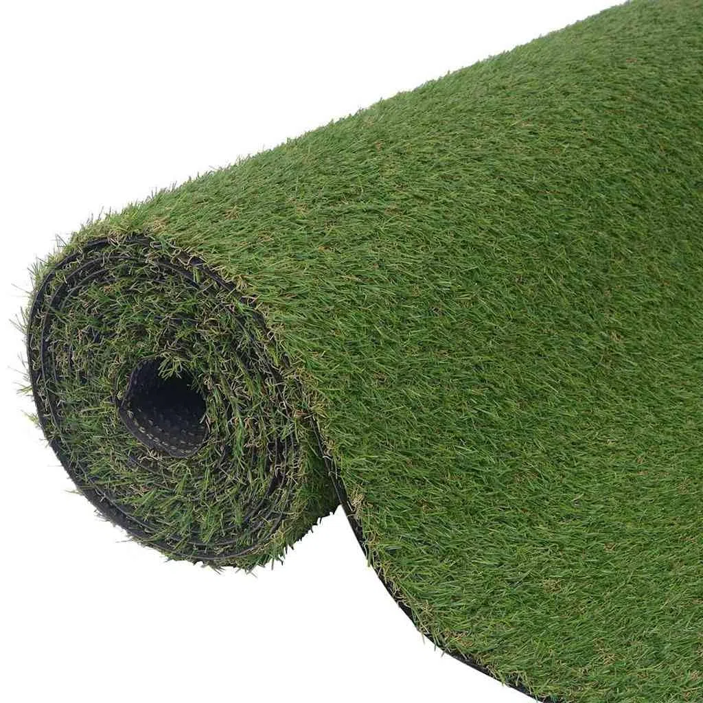 Sztuczna murawa, 1 x 5 m, 20 mm, zielona, łatwa w pielęgnacji, wykładzina ogrodowa z odpornym na promieniowanie UV polipropylenu PE, gęsta trawa naturalna na balkon, taras