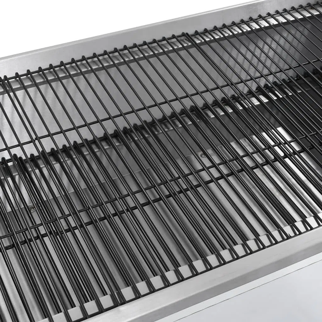 Grill rzeźniczy z napędem elektrycznym, z regulacją wysokości, mobilny, nadaje się do węgla drzewnego, brykietów, grilla, grilla, na zewnątrz, z dużym rusztem i rożnem do dziczyzny, jagnięciny