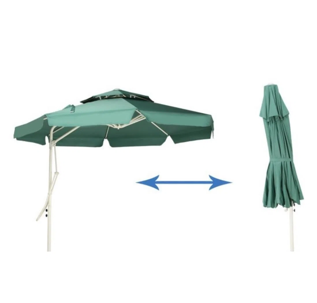 Parasol Zewnętrzny Parasol Ogrodowy Duży Parasol O Długości 8,2 Stopy Z Podstawą Parasol Zewnętrzny Na Dziedzińcu Parasol Ogrodowy Parasol Plażowy Kwadratowy Parasol Z Podwójnym Blatem Parasol Tarasow