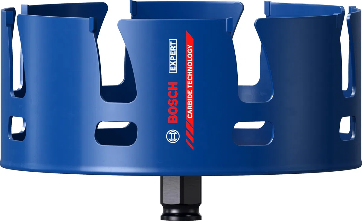 Bosch 1x Otwornica EXPERT Construction Material PC Plus (do Miękkie drewno, Płyta wiórowa, Ø 140 mm, Professional Akcesoria Wiertarki)