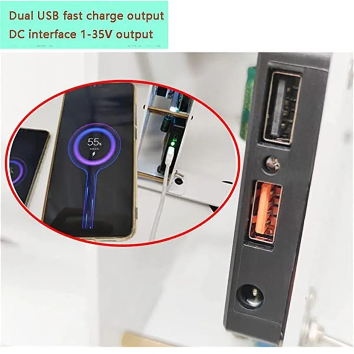 Generator pedałów z DC i podwójnym wyjściem USB do sprzętu fitness i zasilania awaryjnego