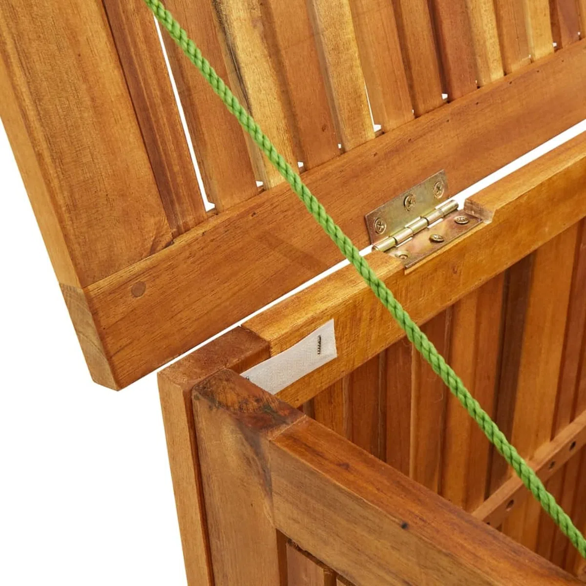 ShGaxin Schowek ogrodowy, zewnętrzna Arcon, Baul Garden Storage, ogrodowa skrzynia, skrzynia ogrodowa, lite drewno akacjowe 113 x 50 x 58 cm