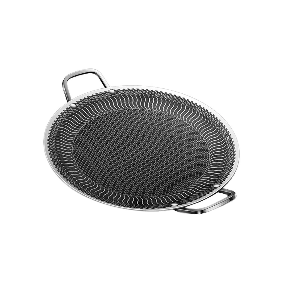 Zestaw nieprzywierających patelni do pieczenia ze stali nierdzewnej – naczynia do grillowania i pieczenia dla smakoszy do grillowania i pieczenia