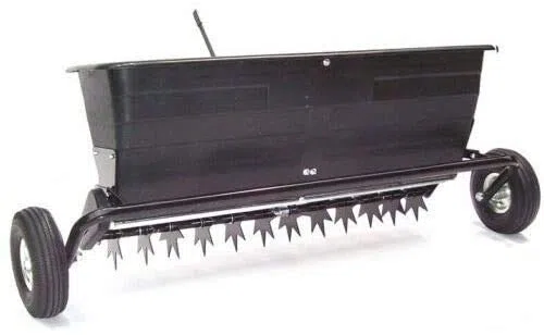 AWZ przyczepa XXL, napowietrzacz do trawnika, 102 cm, wertykulator z rozsiewaczem 5552, napowietrzacz trawnikowy, traktor ogrodowy