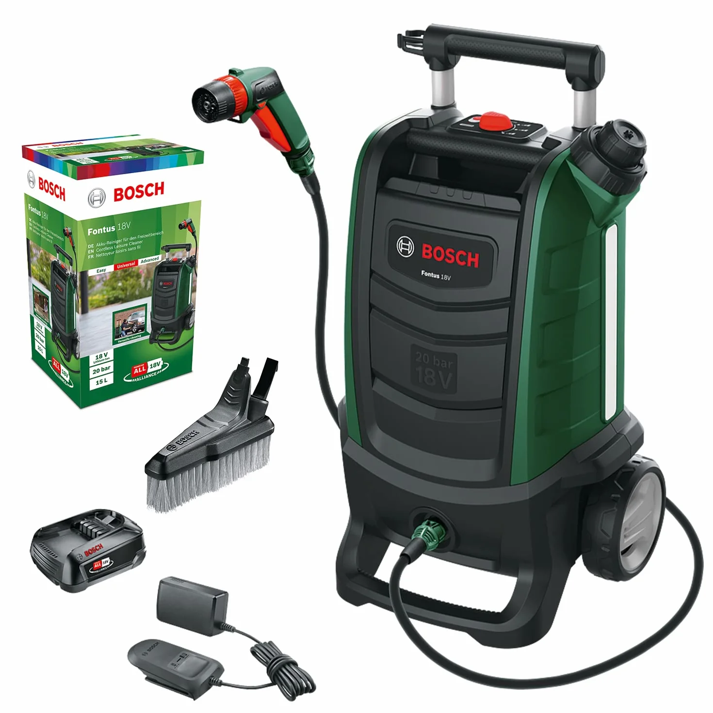 Bosch Fontus 18 V akumulator do czyszczenia na zewnątrz